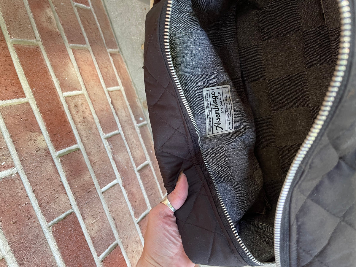 New York City Quilted Bowler Bag