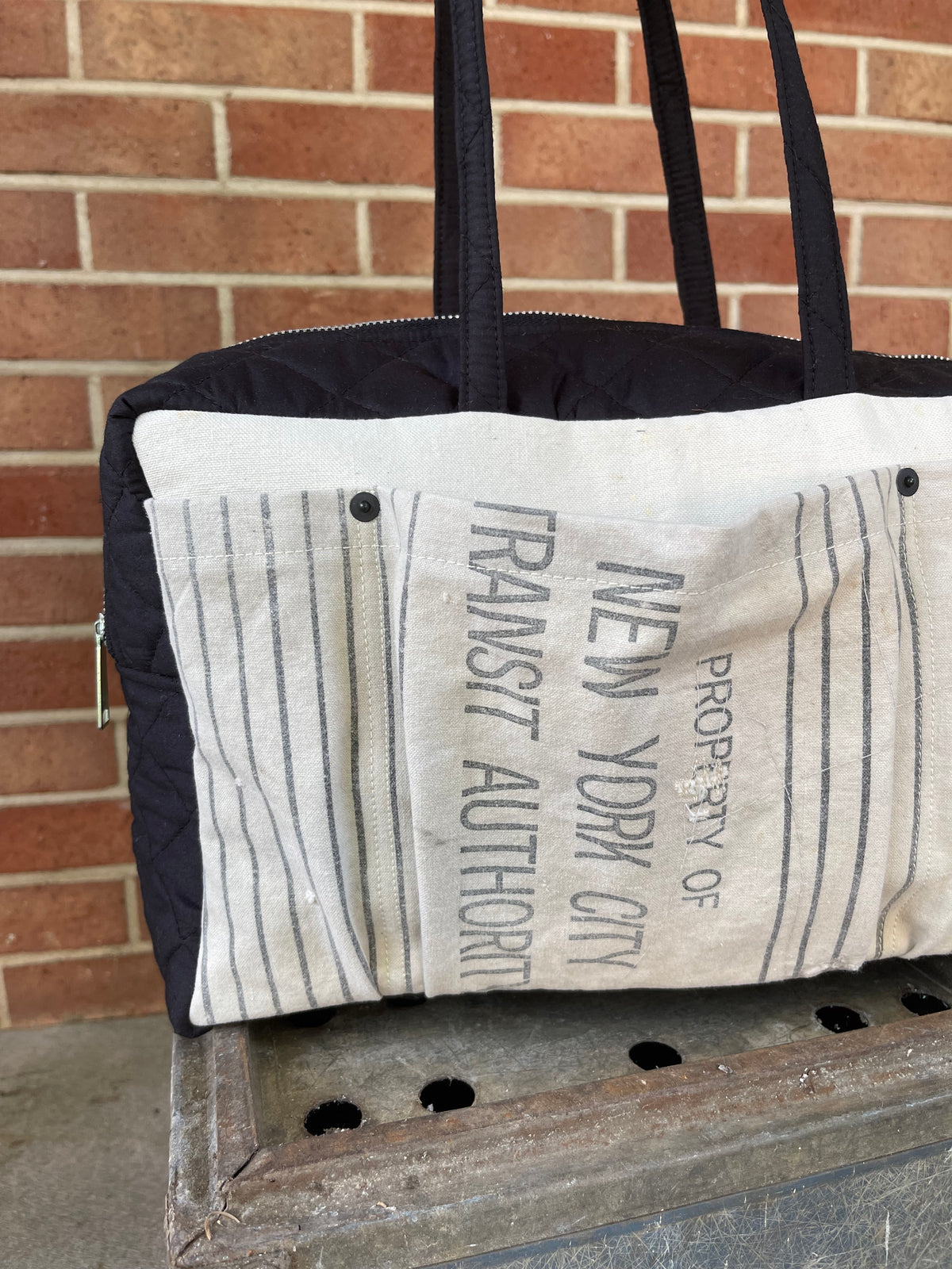 New York City Quilted Bowler Bag
