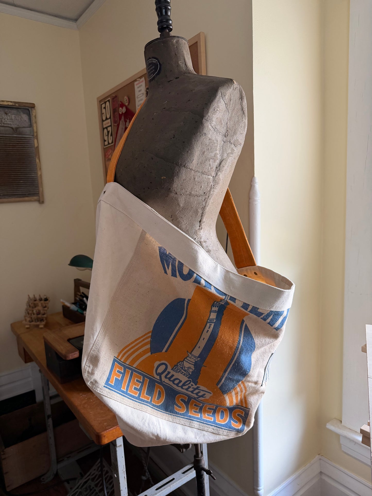 Monument Feed Sack Newspaper Bag