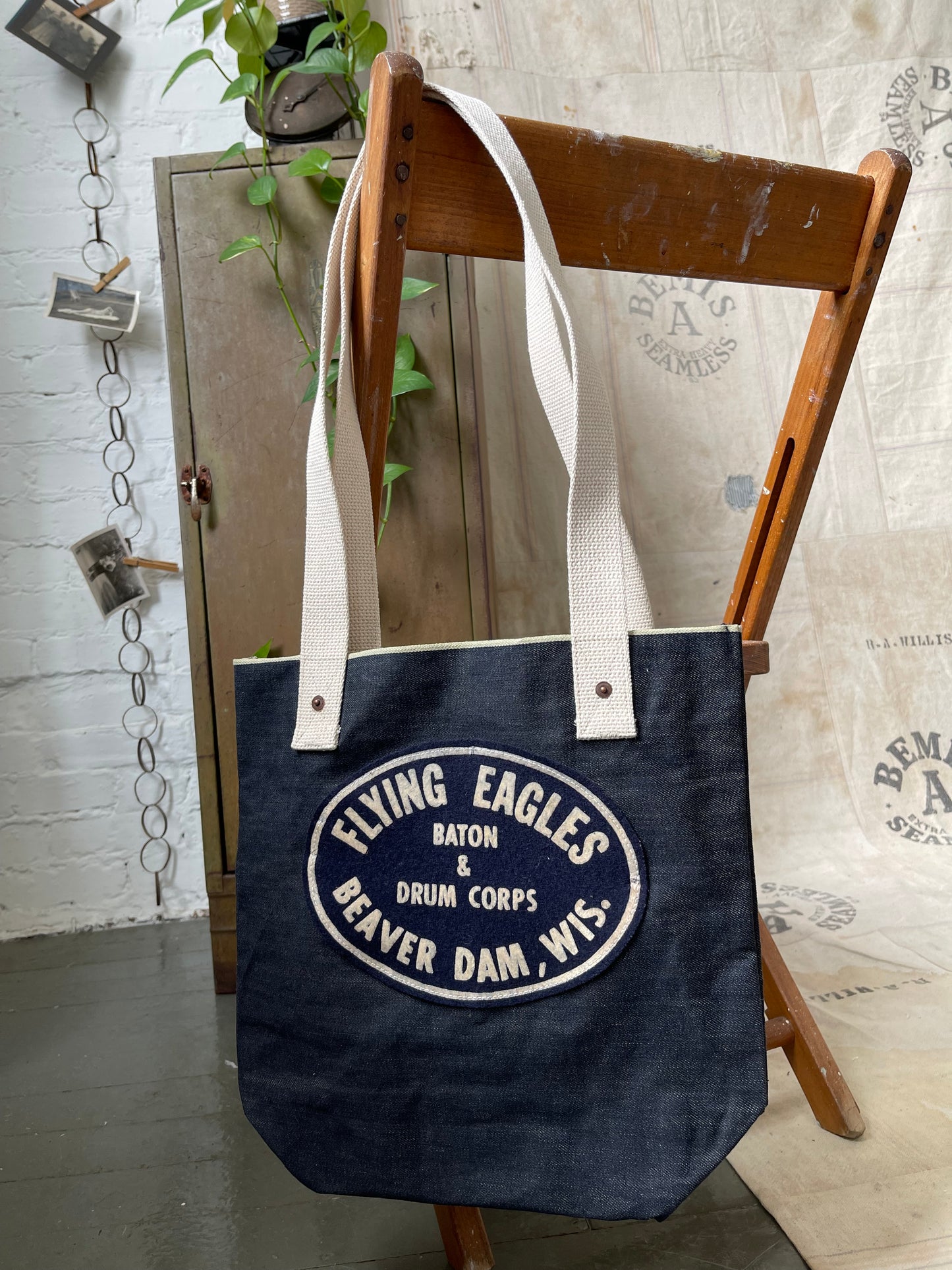 Selvedge Denim Shoulder Tote