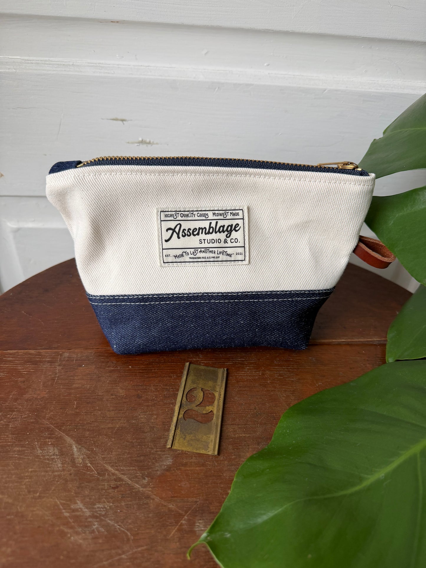 Sailor Denim Zipper Pouches