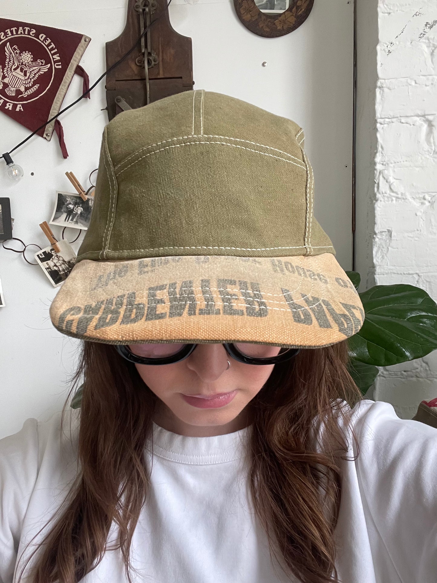 Olive Canvas Hat