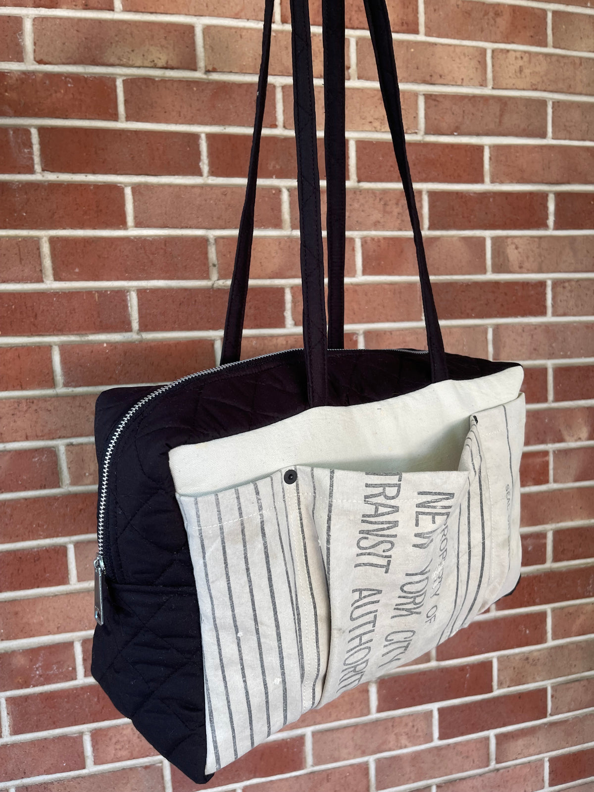 New York City Quilted Bowler Bag