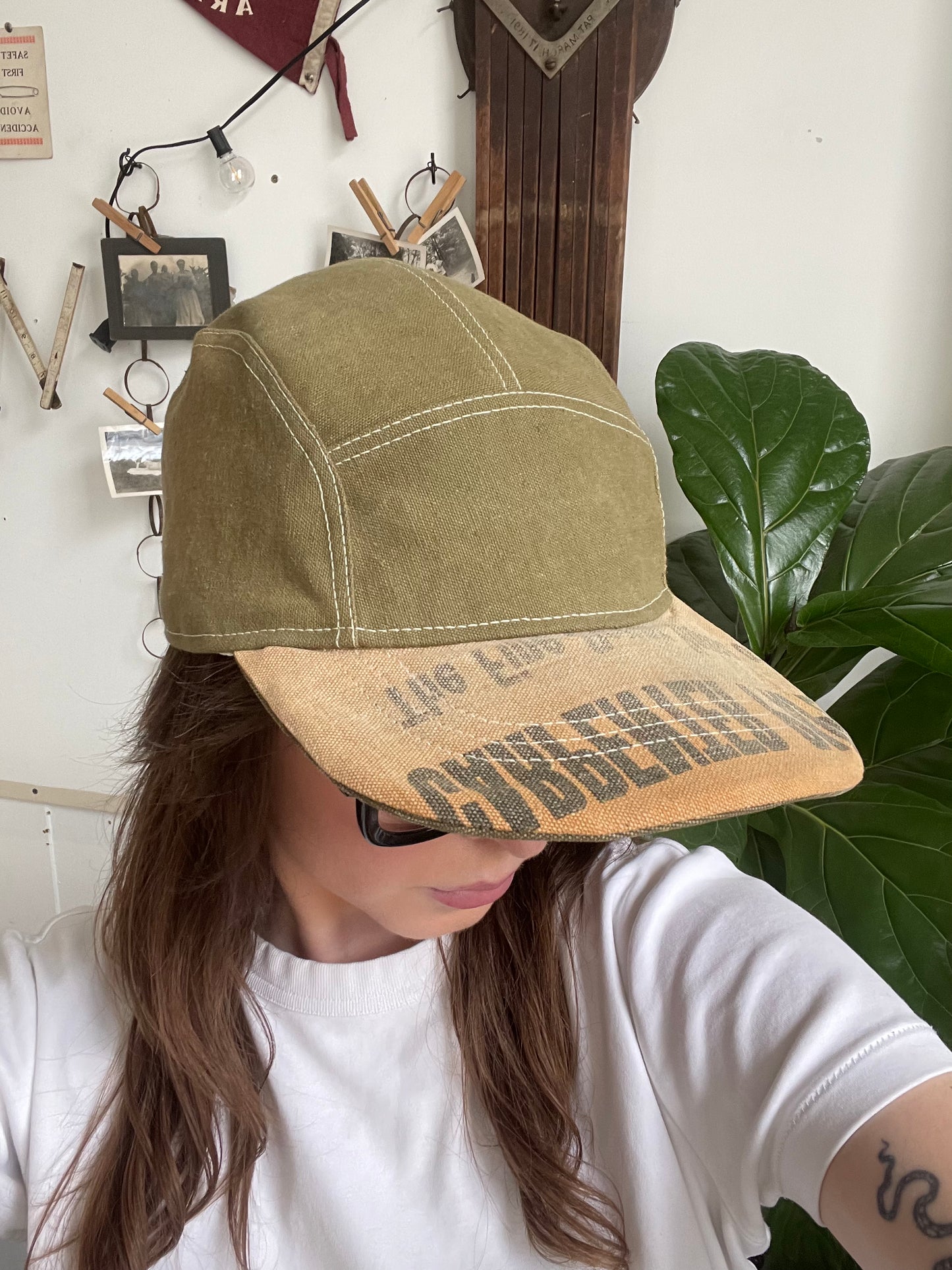 Olive Canvas Hat
