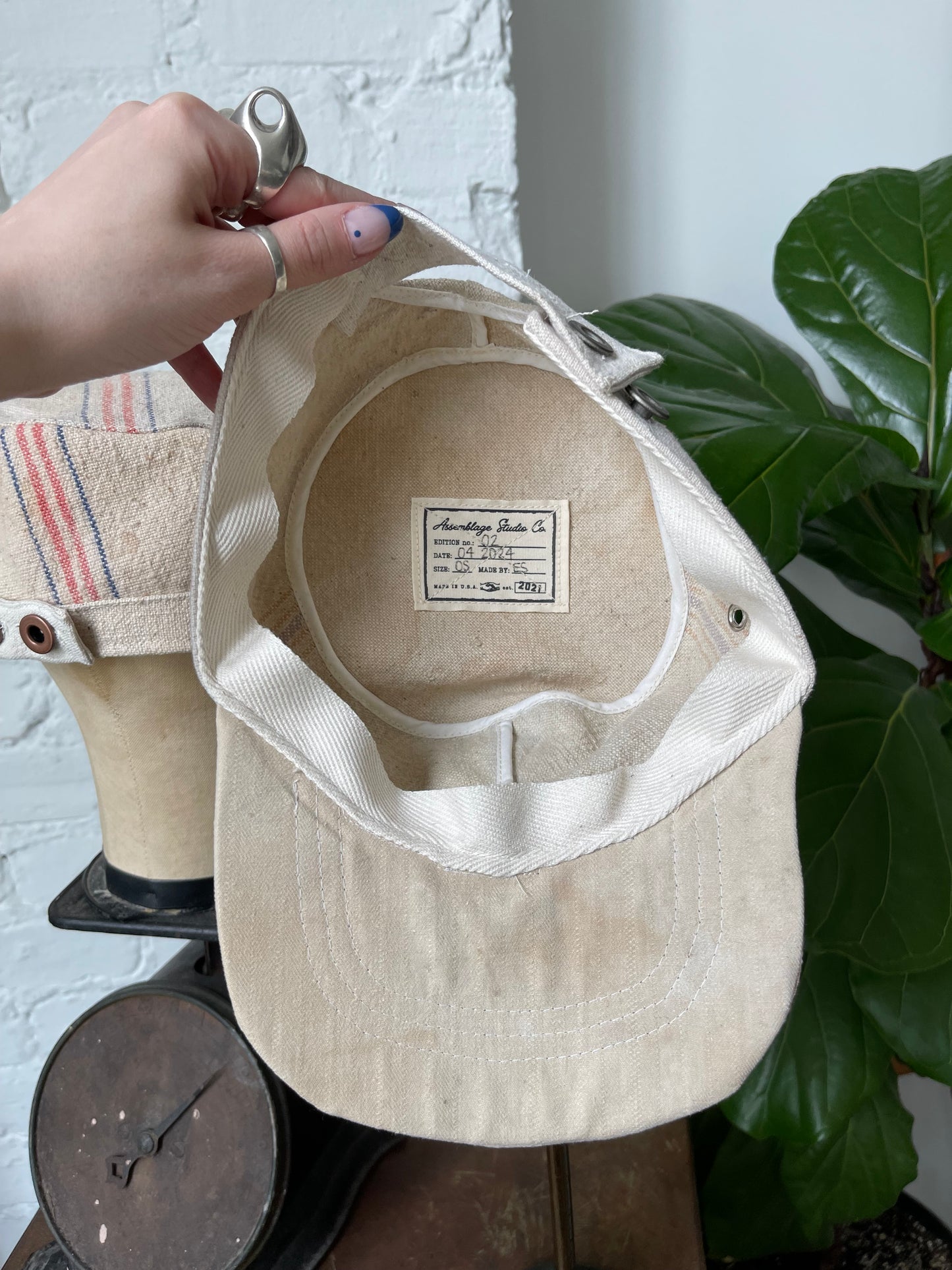 Feedsack Painter's Cap