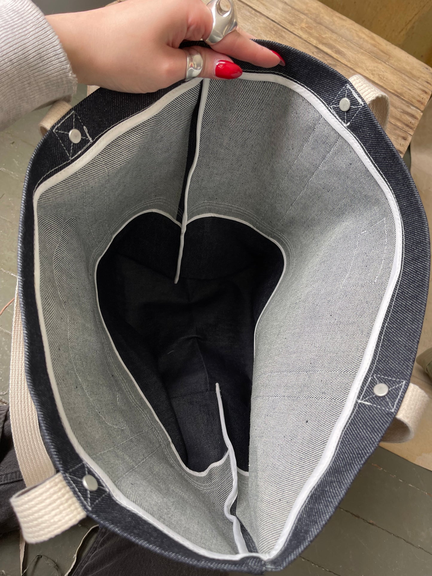 Raw Denim Tote