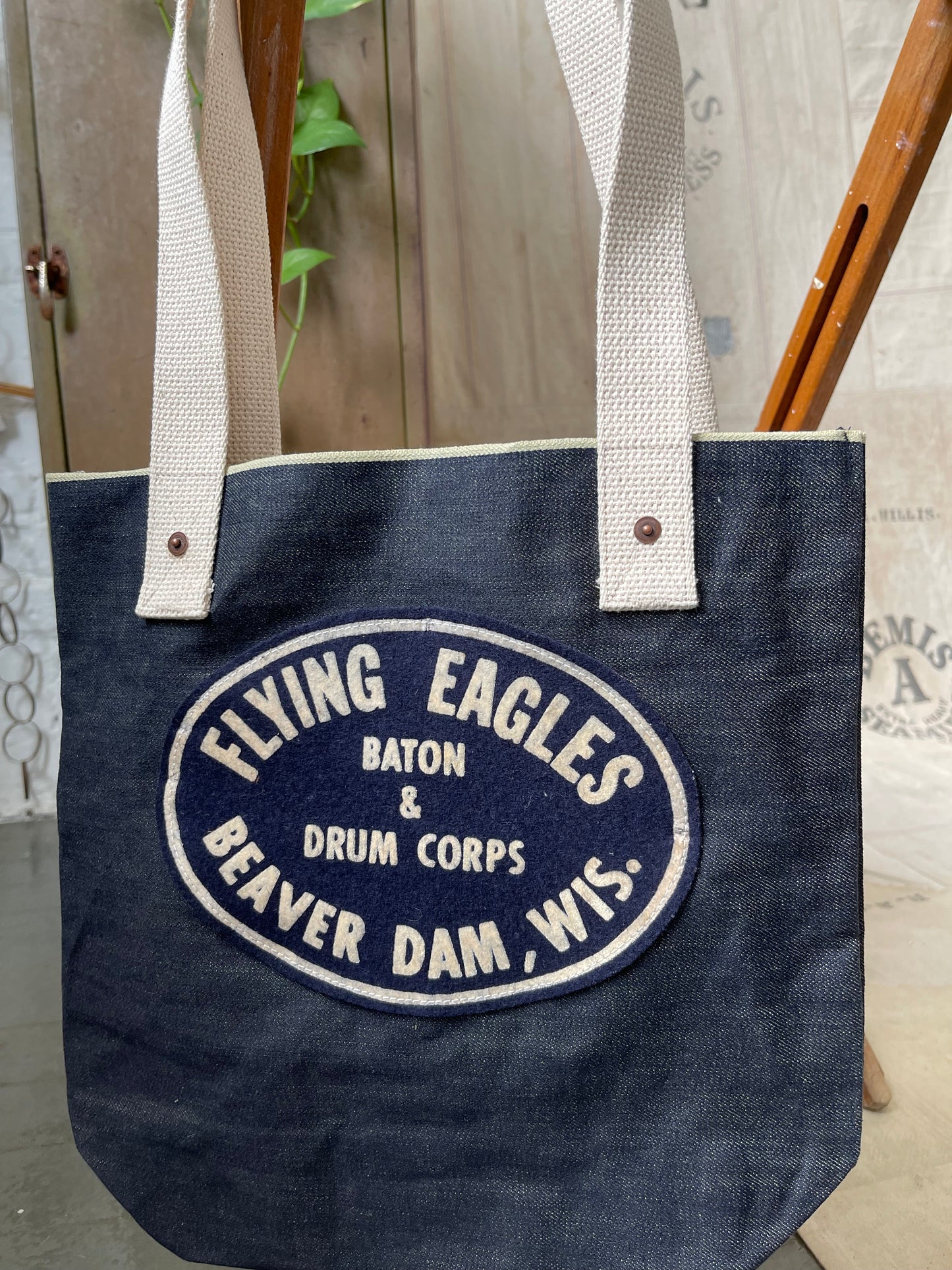 Selvedge Denim Shoulder Tote