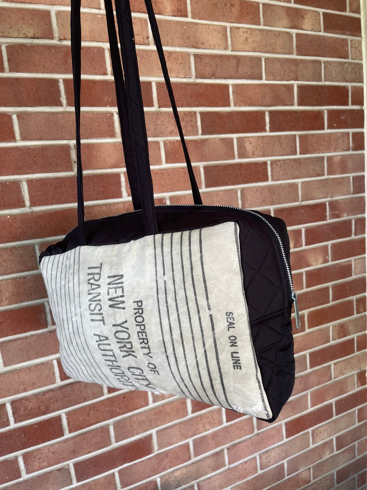 New York City Quilted Bowler Bag