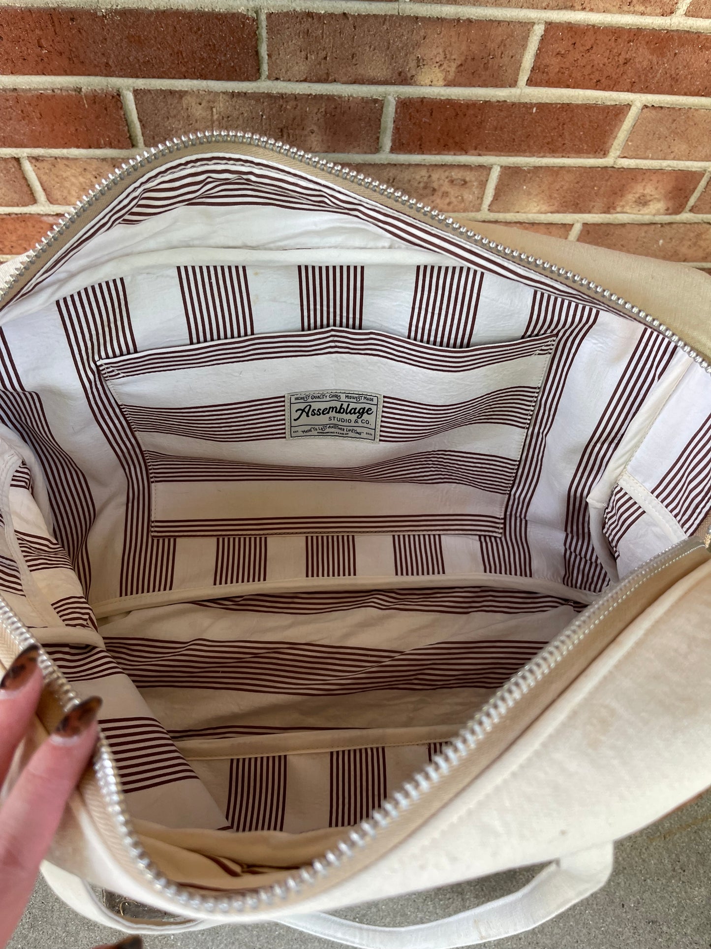 Cowhide & Canvas Carryall