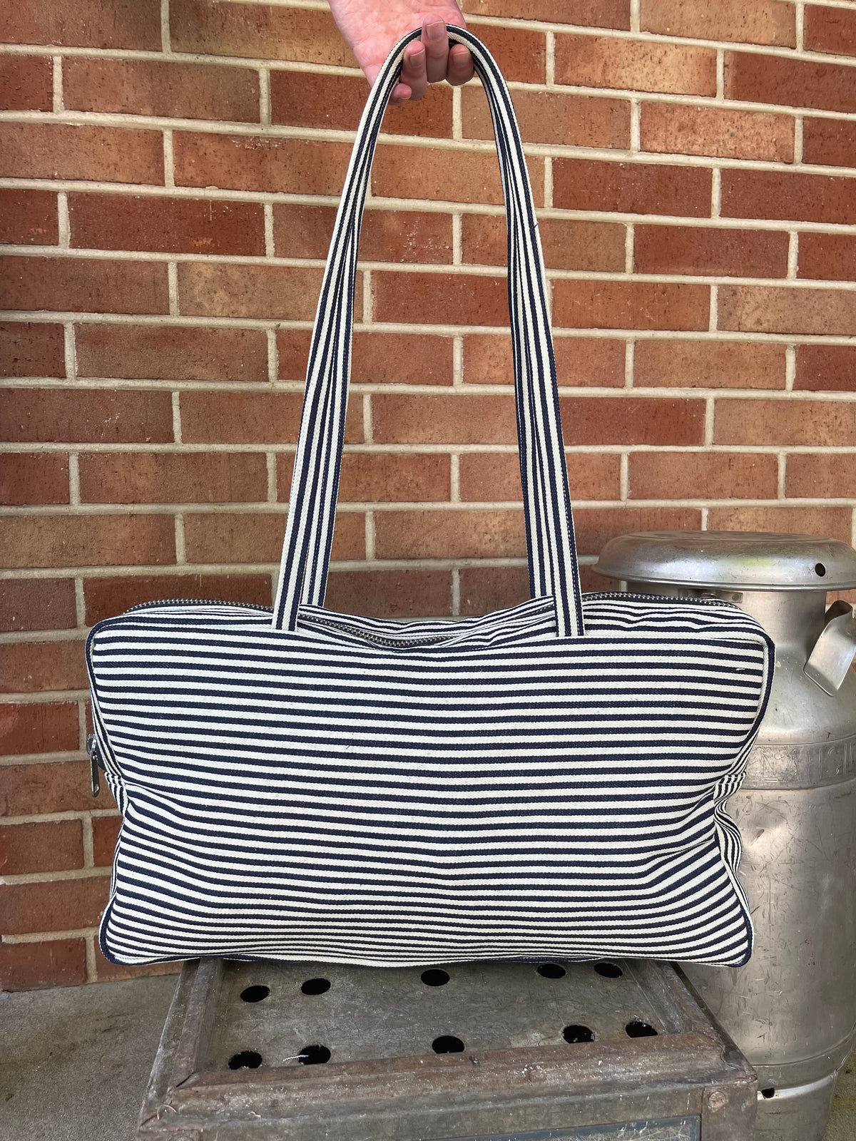 Lumber Co Striped Bowler Bag