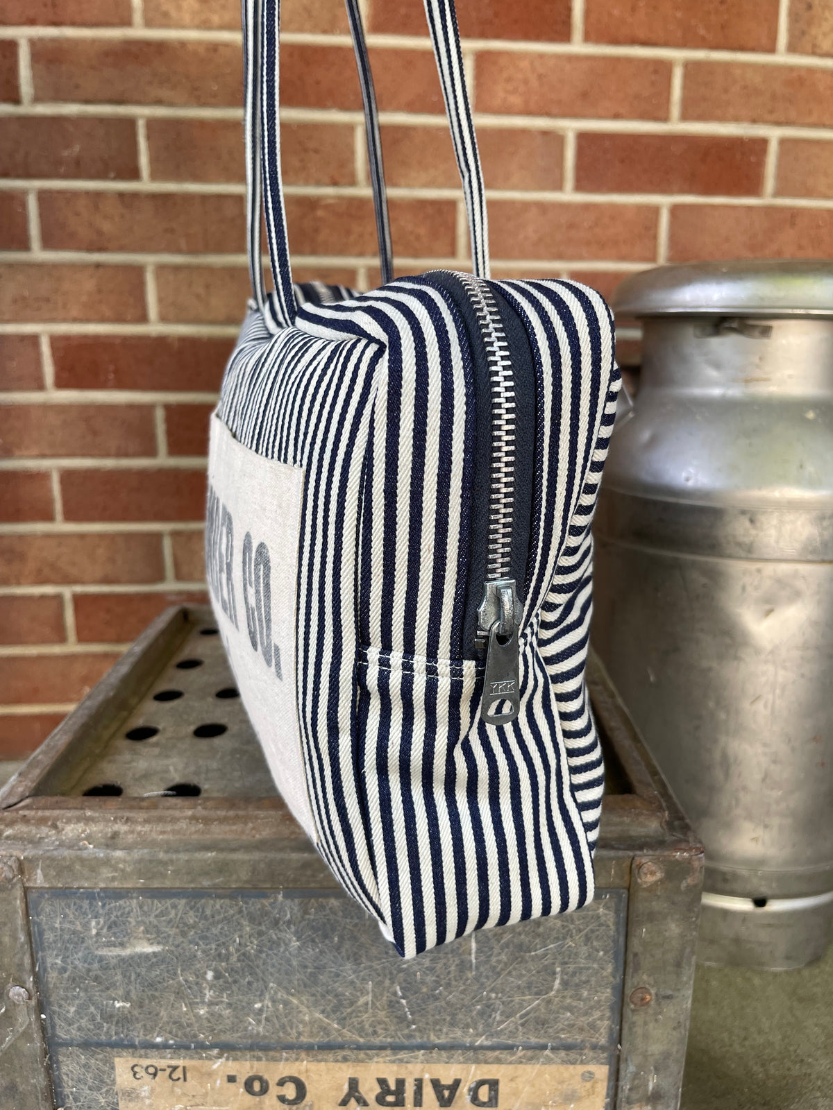 Lumber Co Striped Bowler Bag