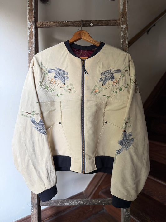 Embroidered Souvenir Jacket [XL]