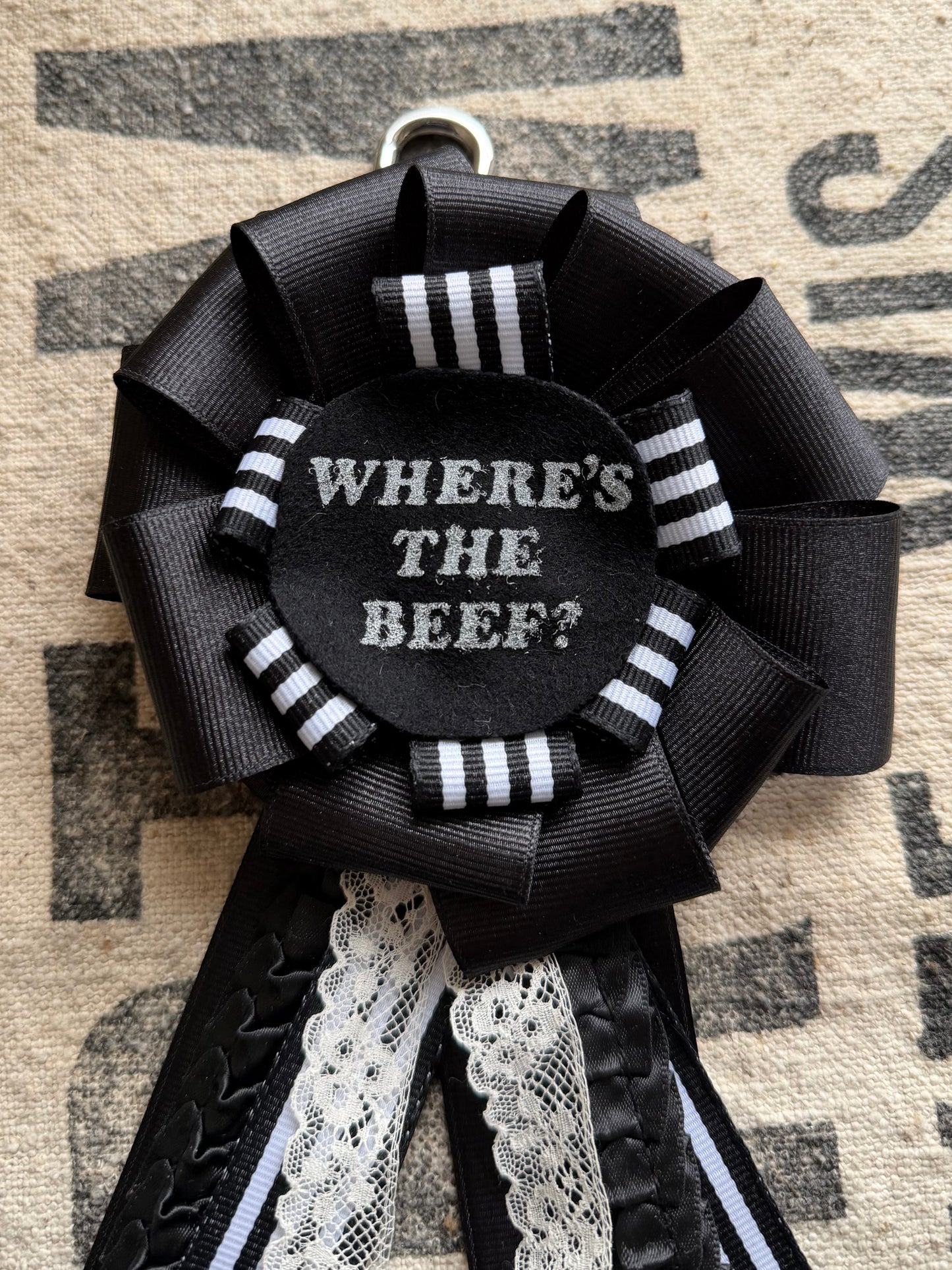 Where’s The Beef Rosette Ribbon