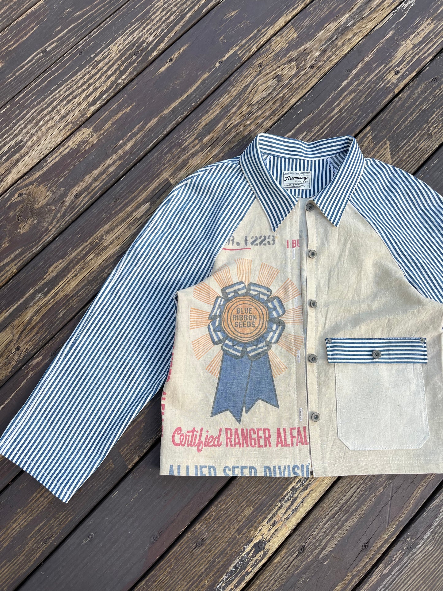 Blue Ribbon Feedsack Engineer Coat [S/M]
