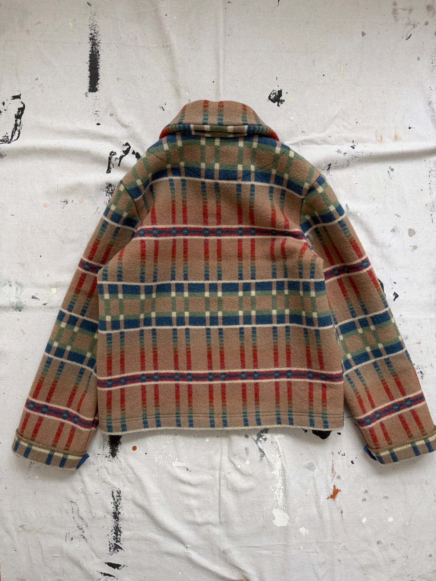 Multi Color Wool Coat [L]