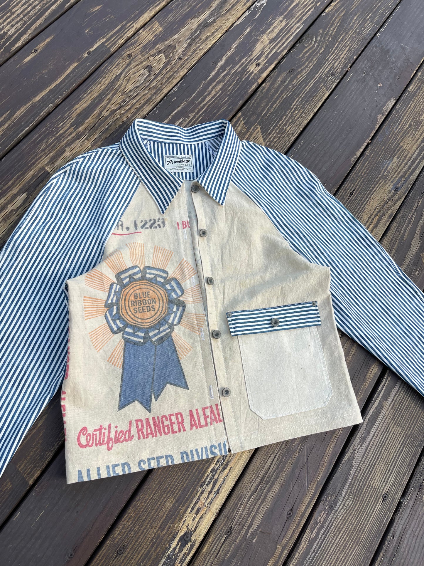 Blue Ribbon Feedsack Engineer Coat [S/M]