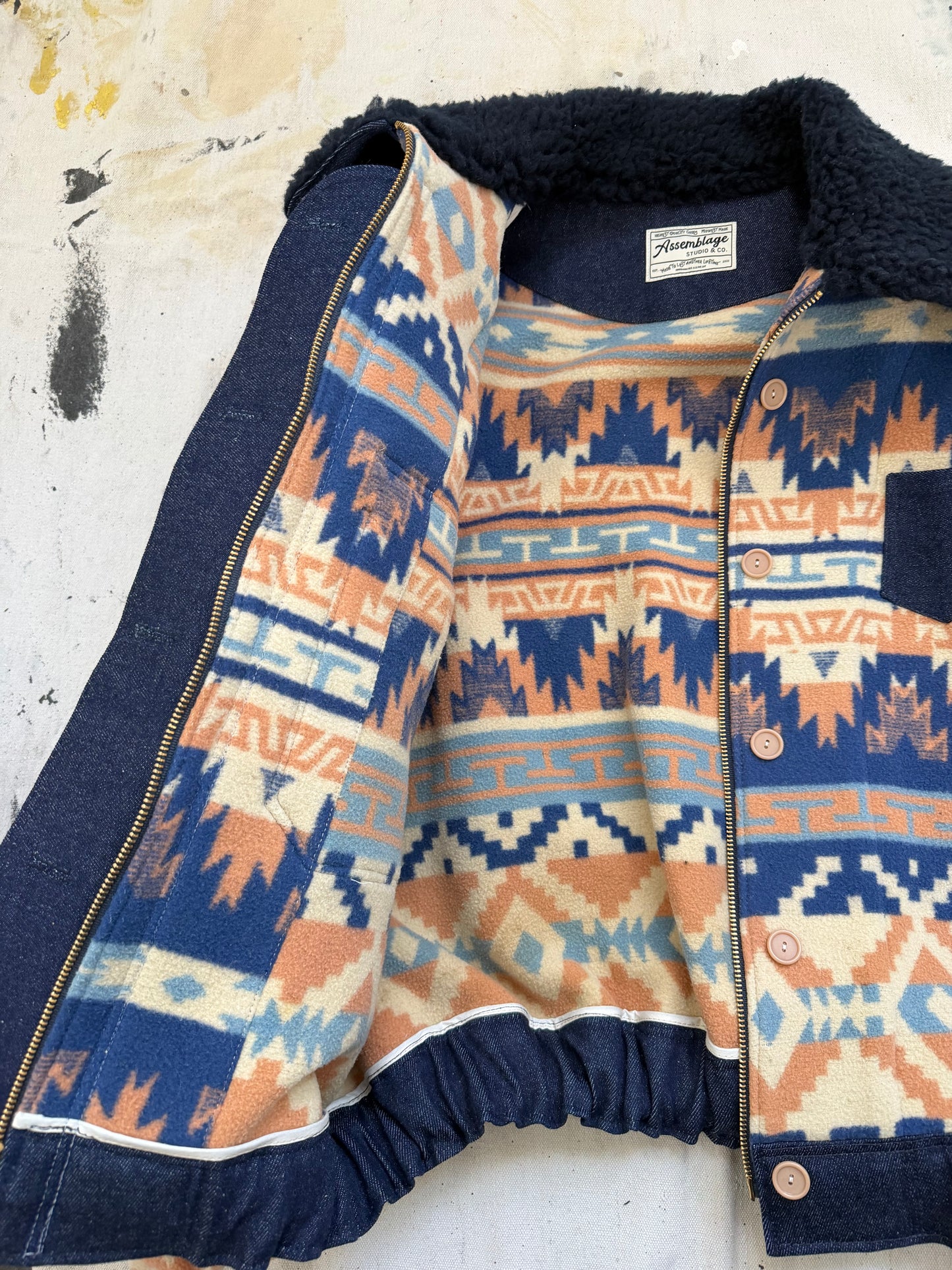 Camp Blanket & Denim Jacket [S]