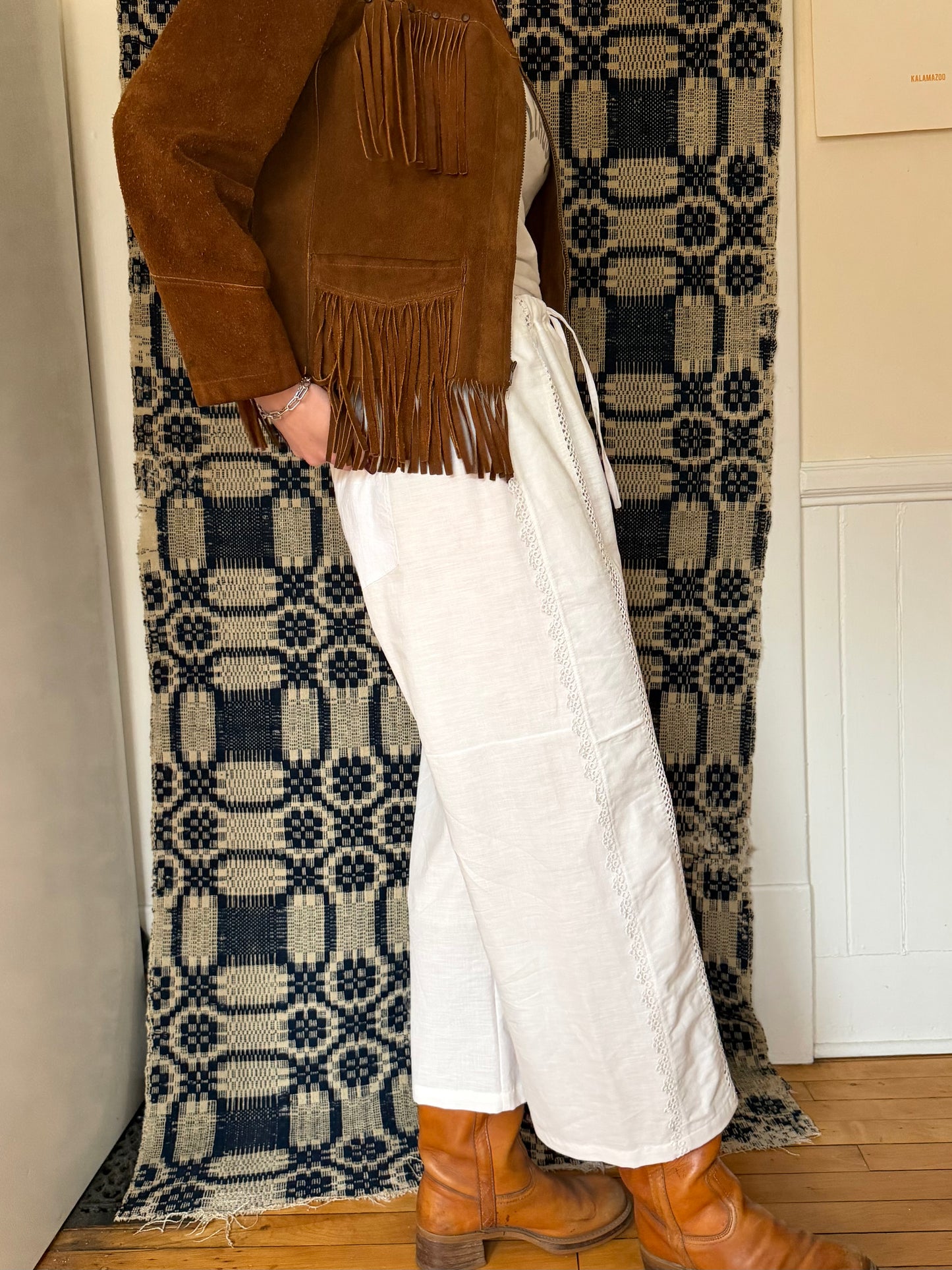 Crochet Stripe Bloomer Pants [S]