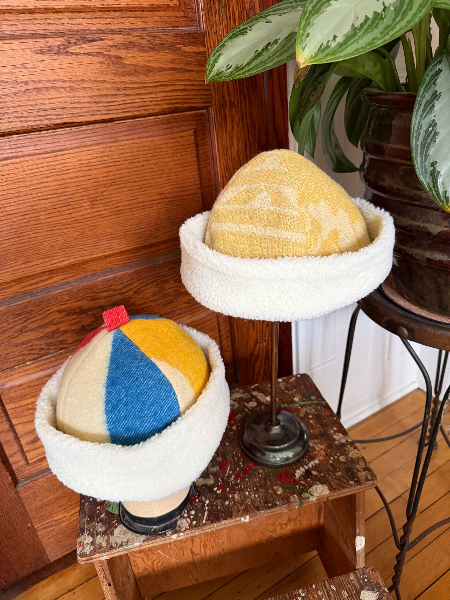 Wool Blanket Sherpa Beanie [M/L]