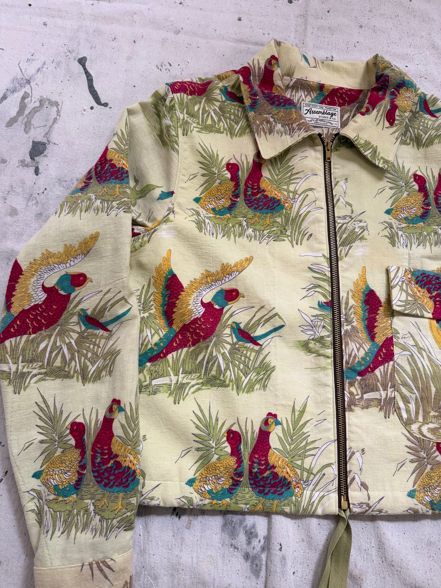 Quail & Heron Zip Up Jacket [M]