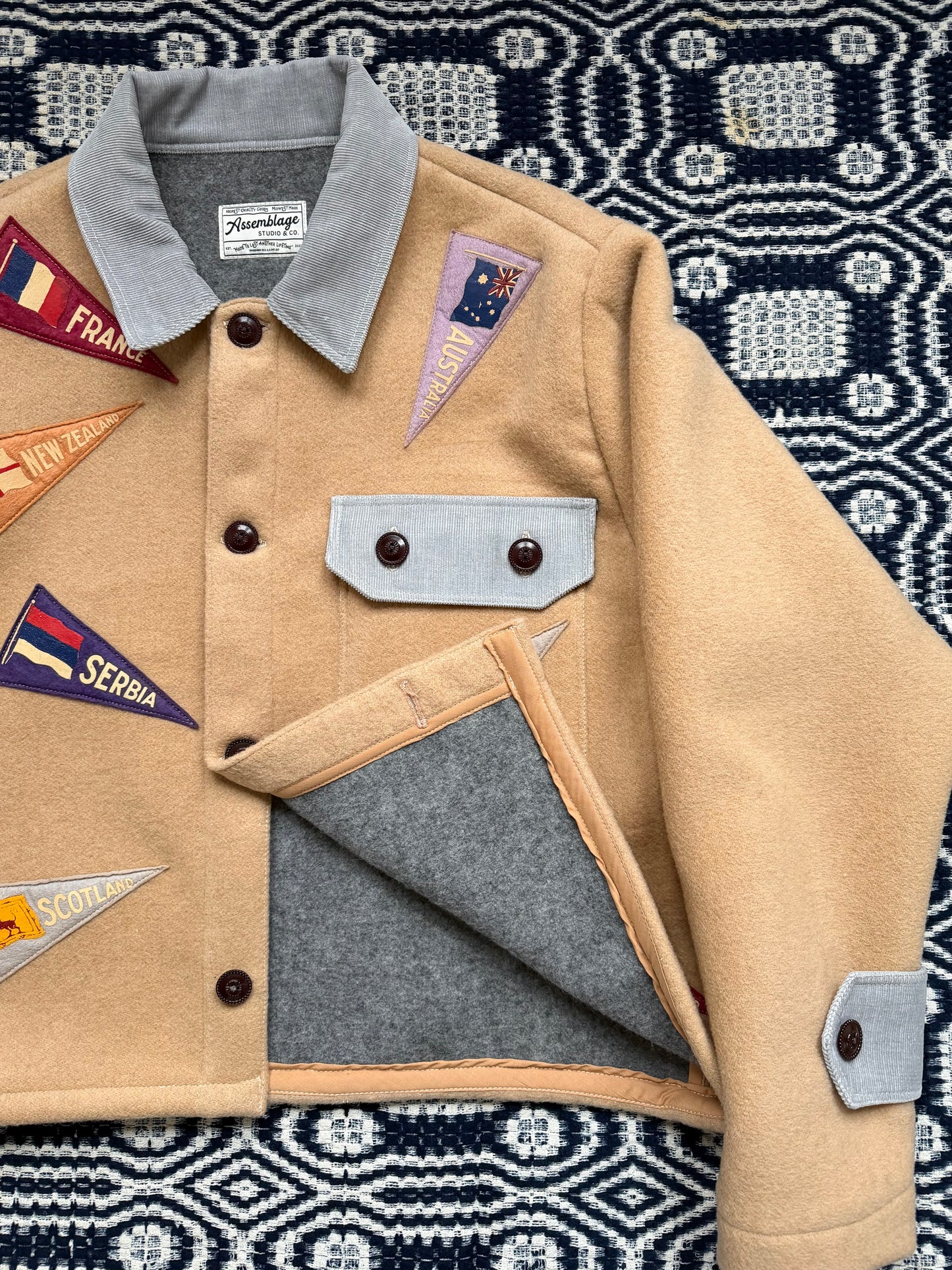 Wool Pennant Coat [L]