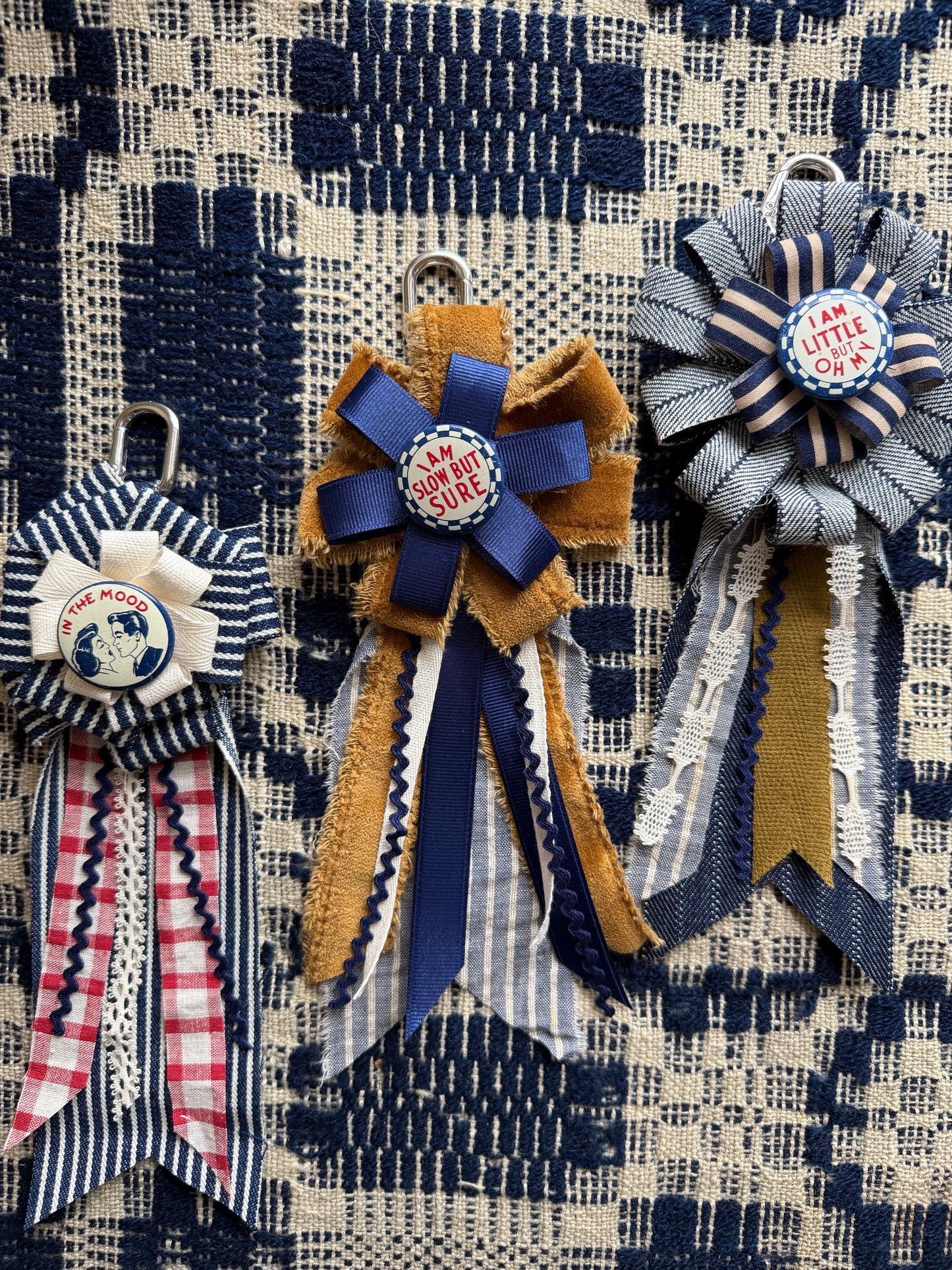 Carnival Pinback Prize Ribbons