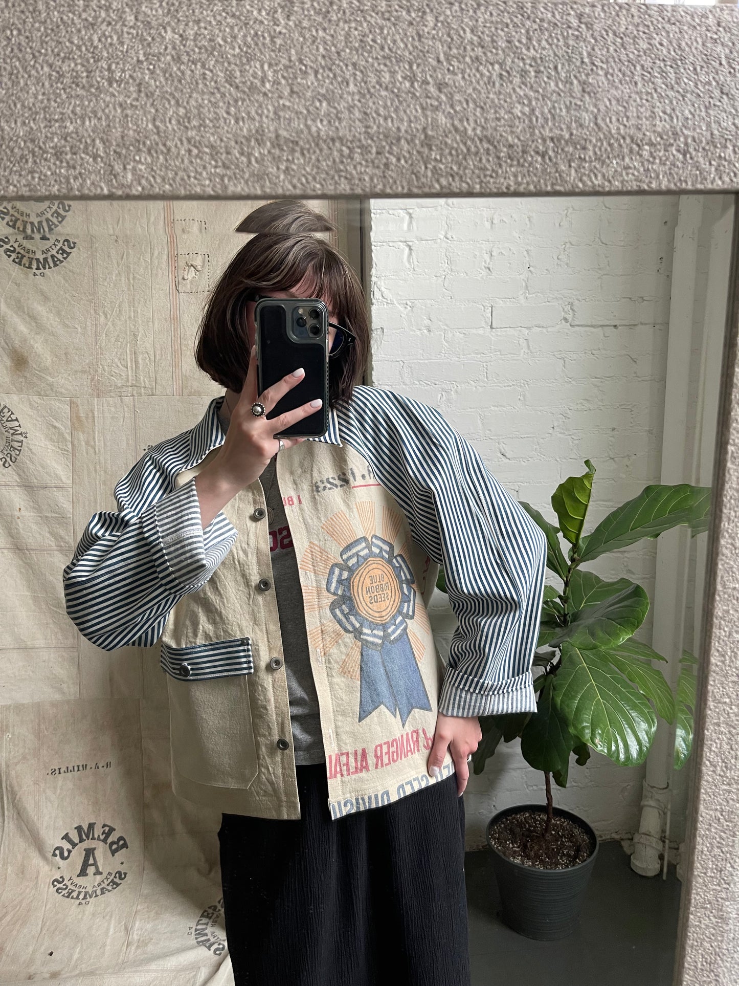 Blue Ribbon Feedsack Engineer Coat [S/M]