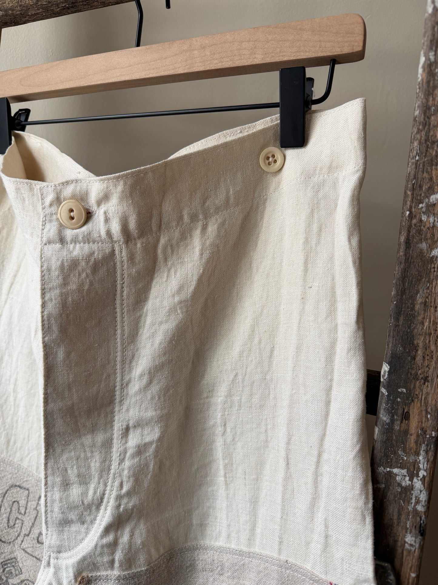 French Linen Buckleback Trousers [30-34” Waist]