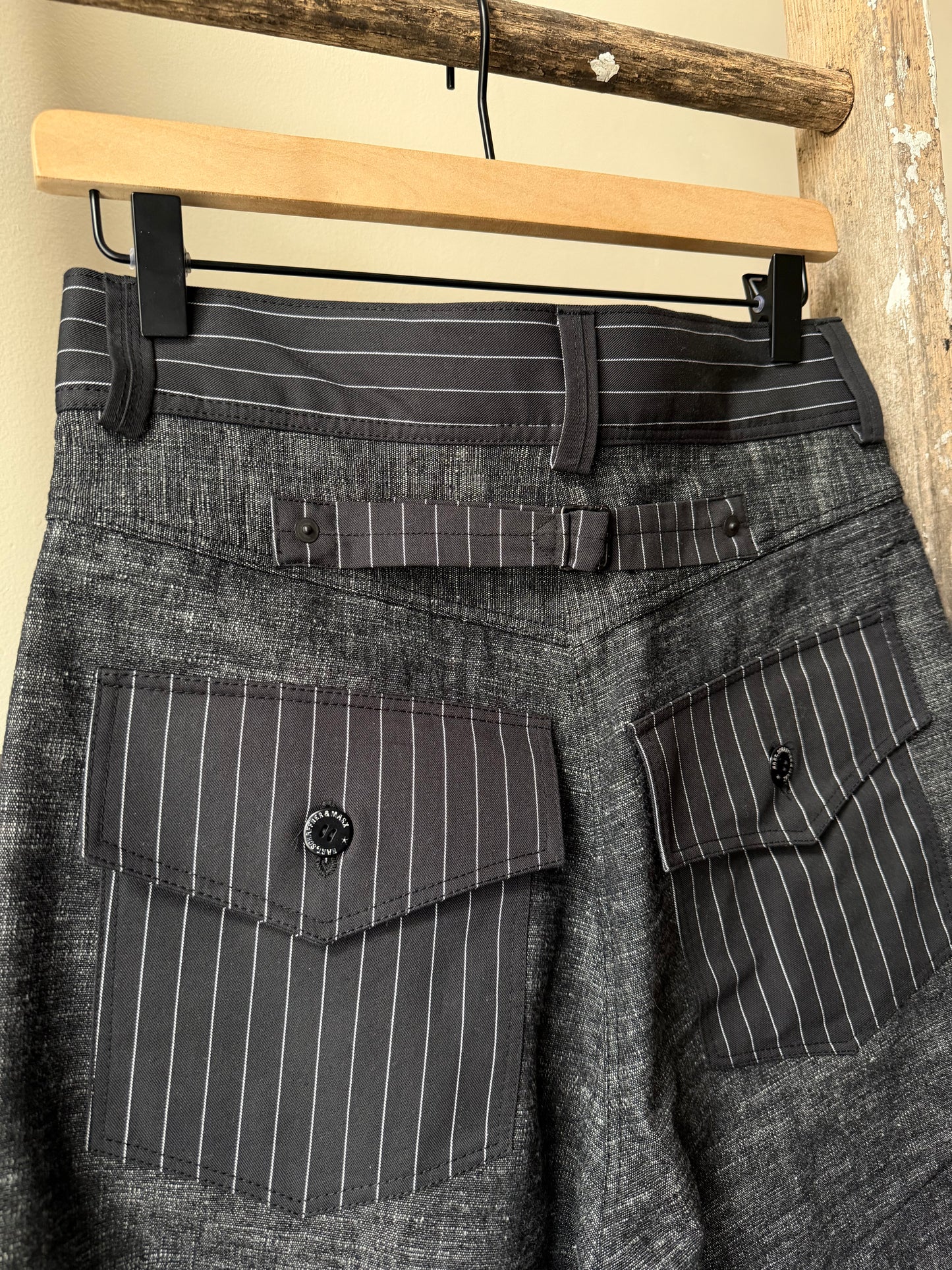 Slub Pinstripe Double Knee Bucklebacks [28 Waist]