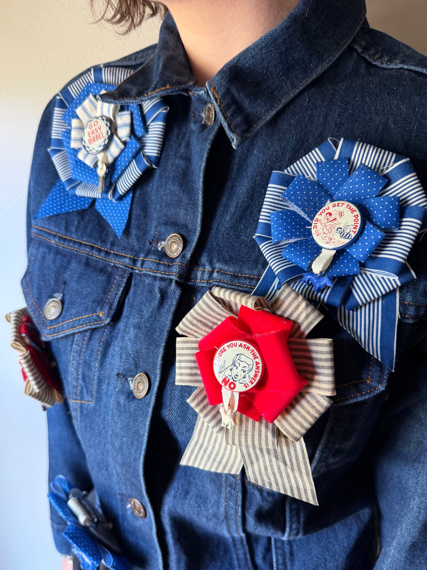 Carnival Pinback Prize Ribbons