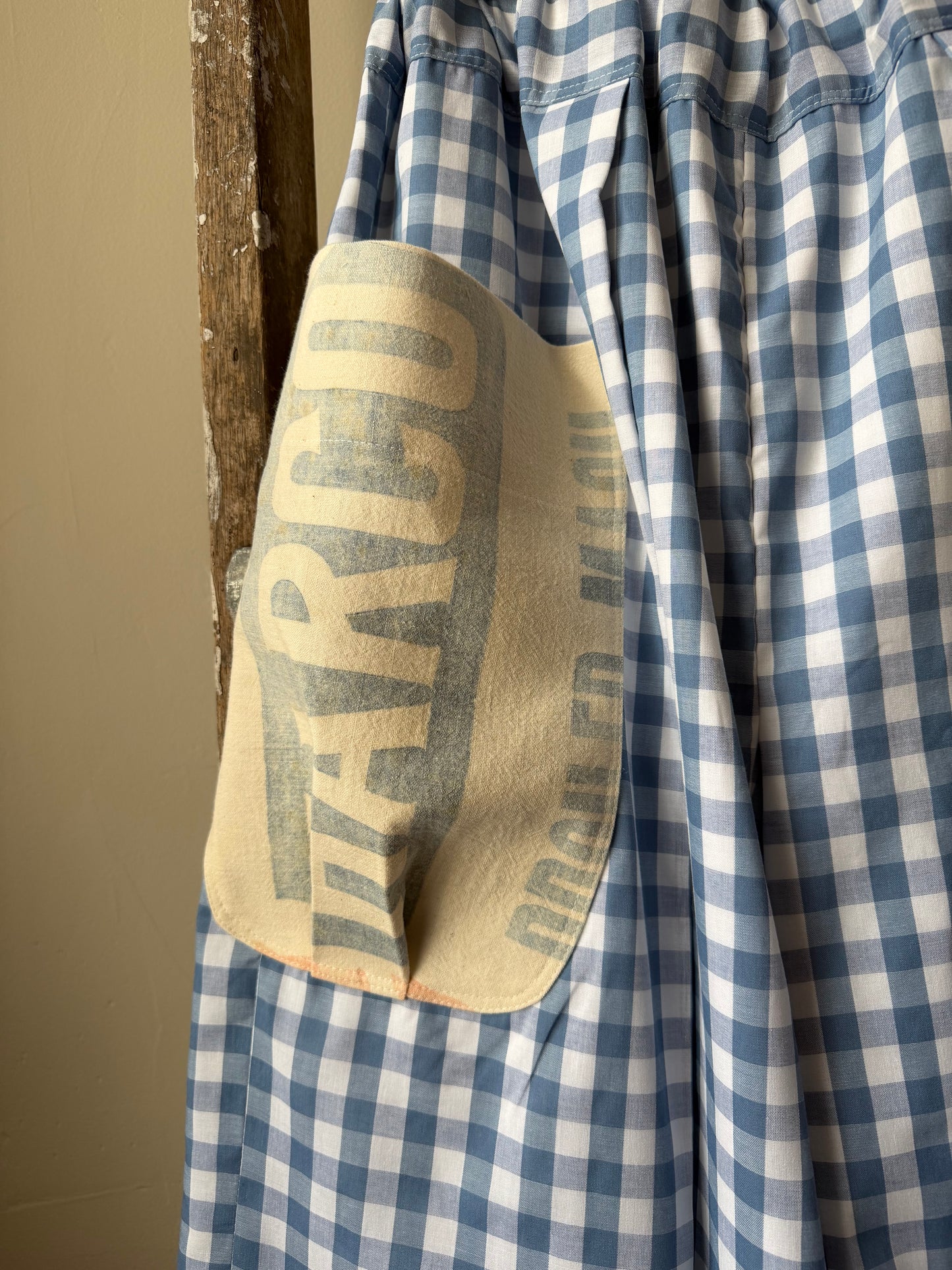 Gingham Feedsack Trousers [L]