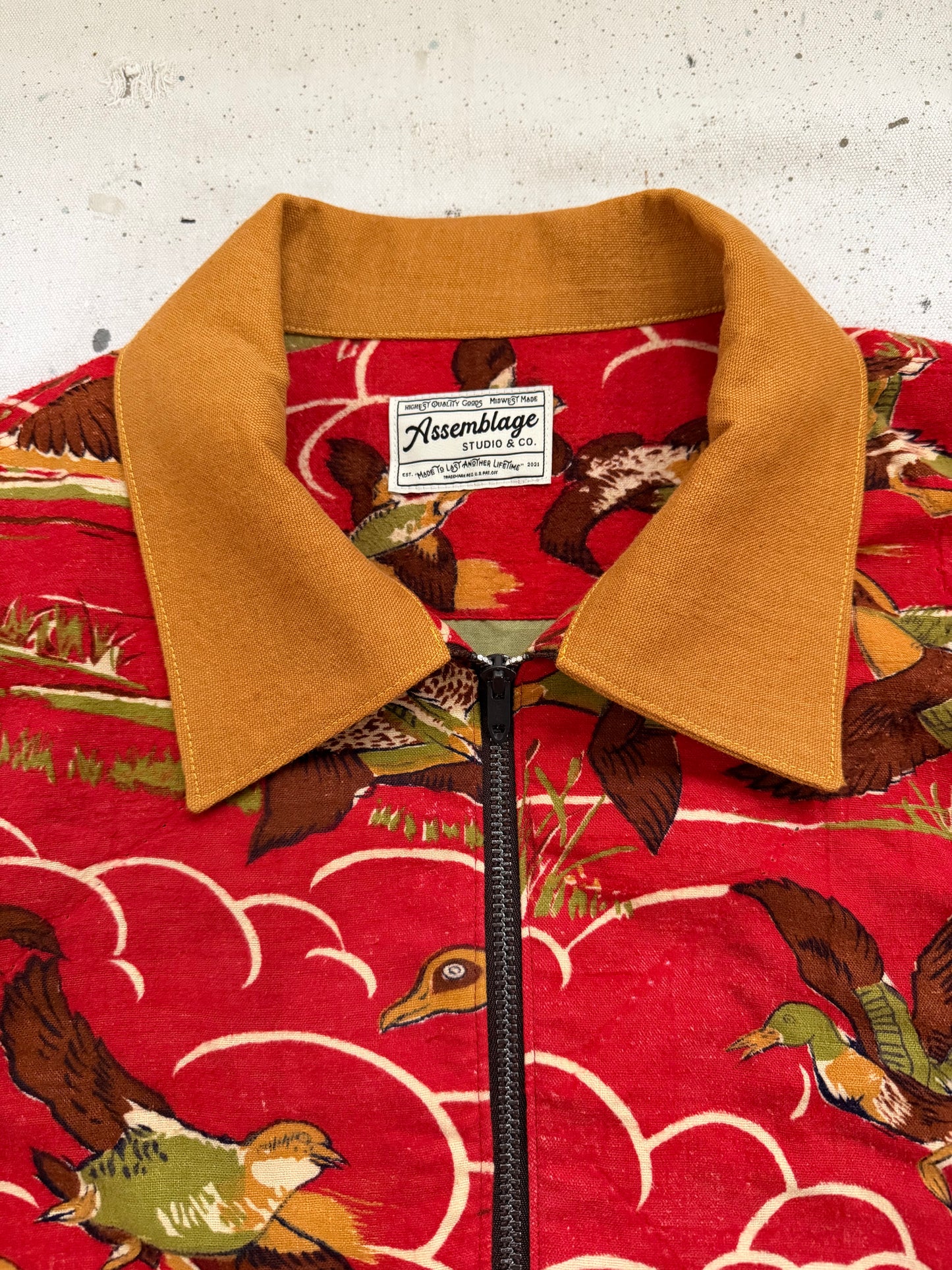 Red Duck Hunting Zip Up Jacket [L]