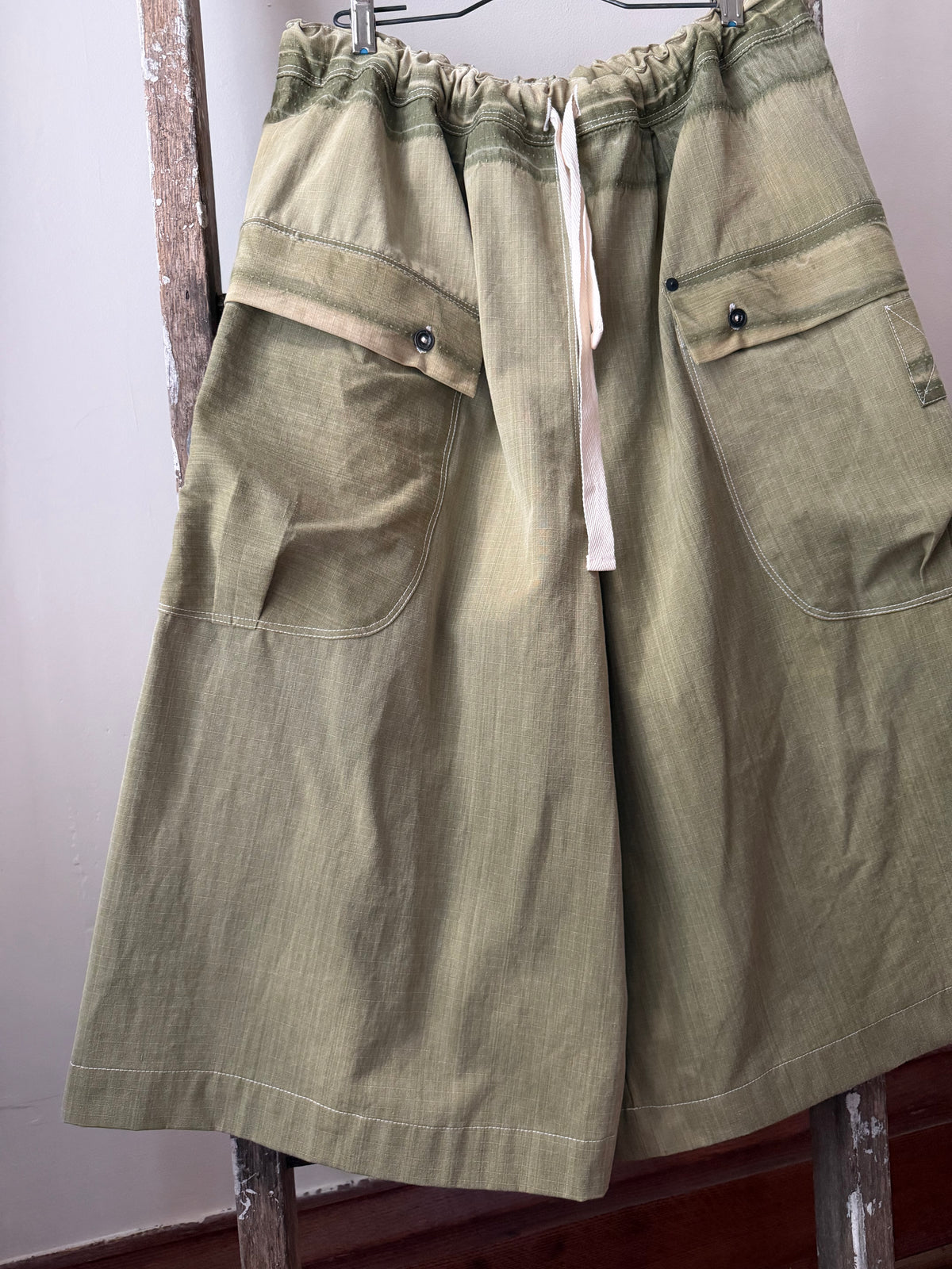 Olive Ripstop Culottes [L]