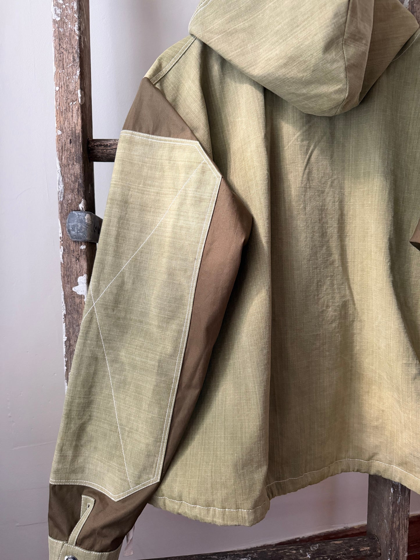 Olive Ripstop Pullover Smock [M]