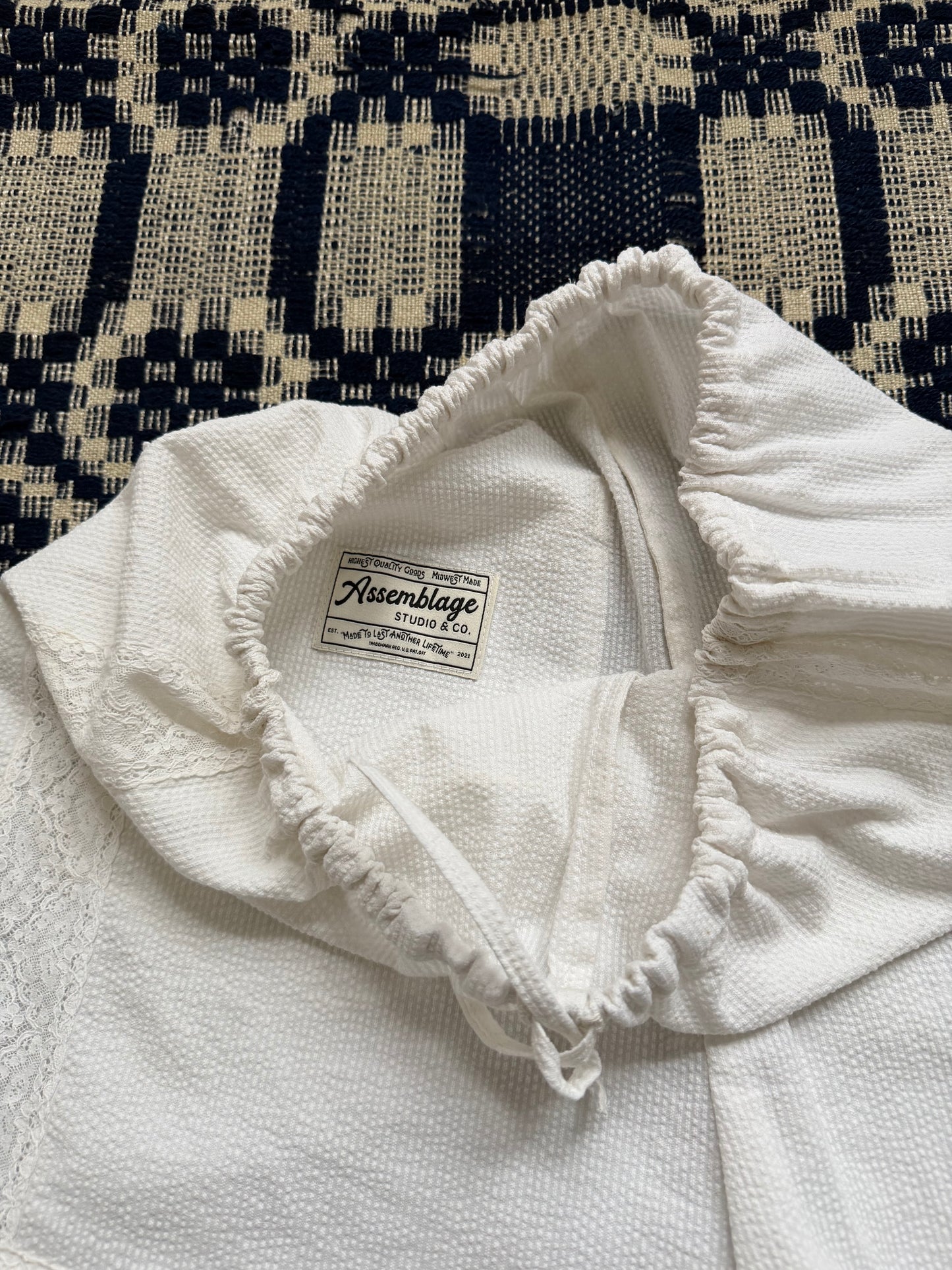 Lace Striped Bloomer Shorts [XS/S]