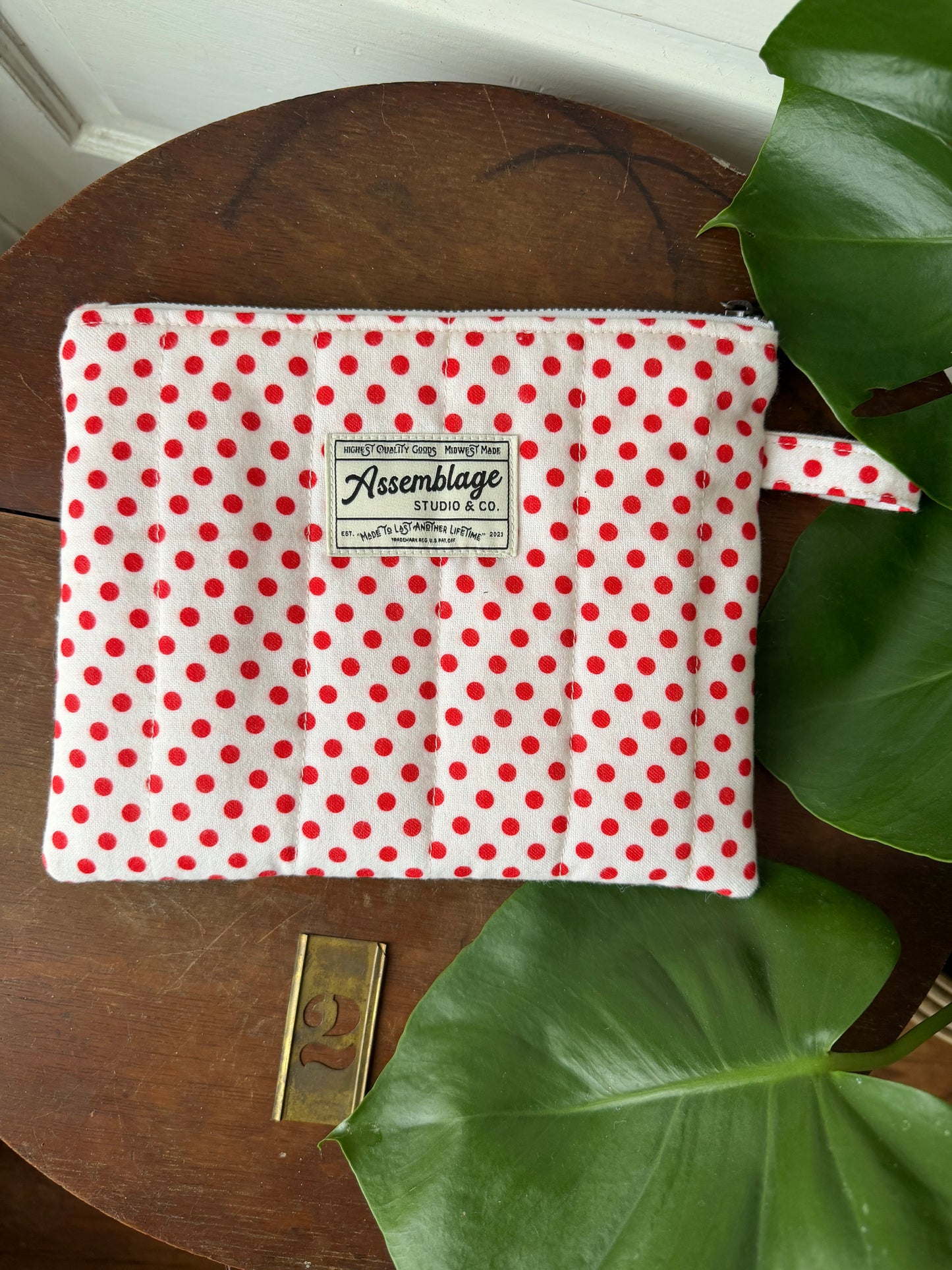 Quilted Snoopy Zipper Pouches