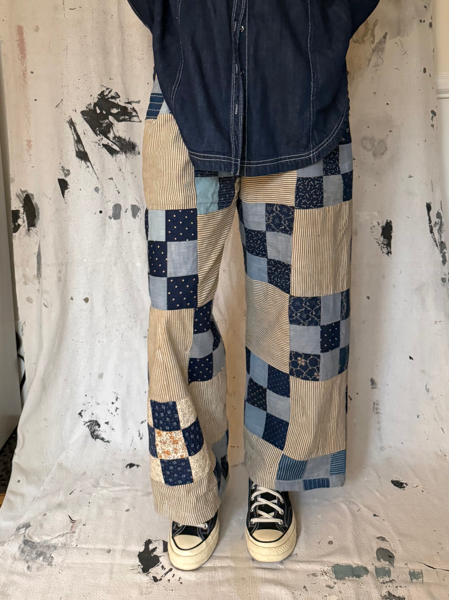 Calico Quilt Topper Pants [M]