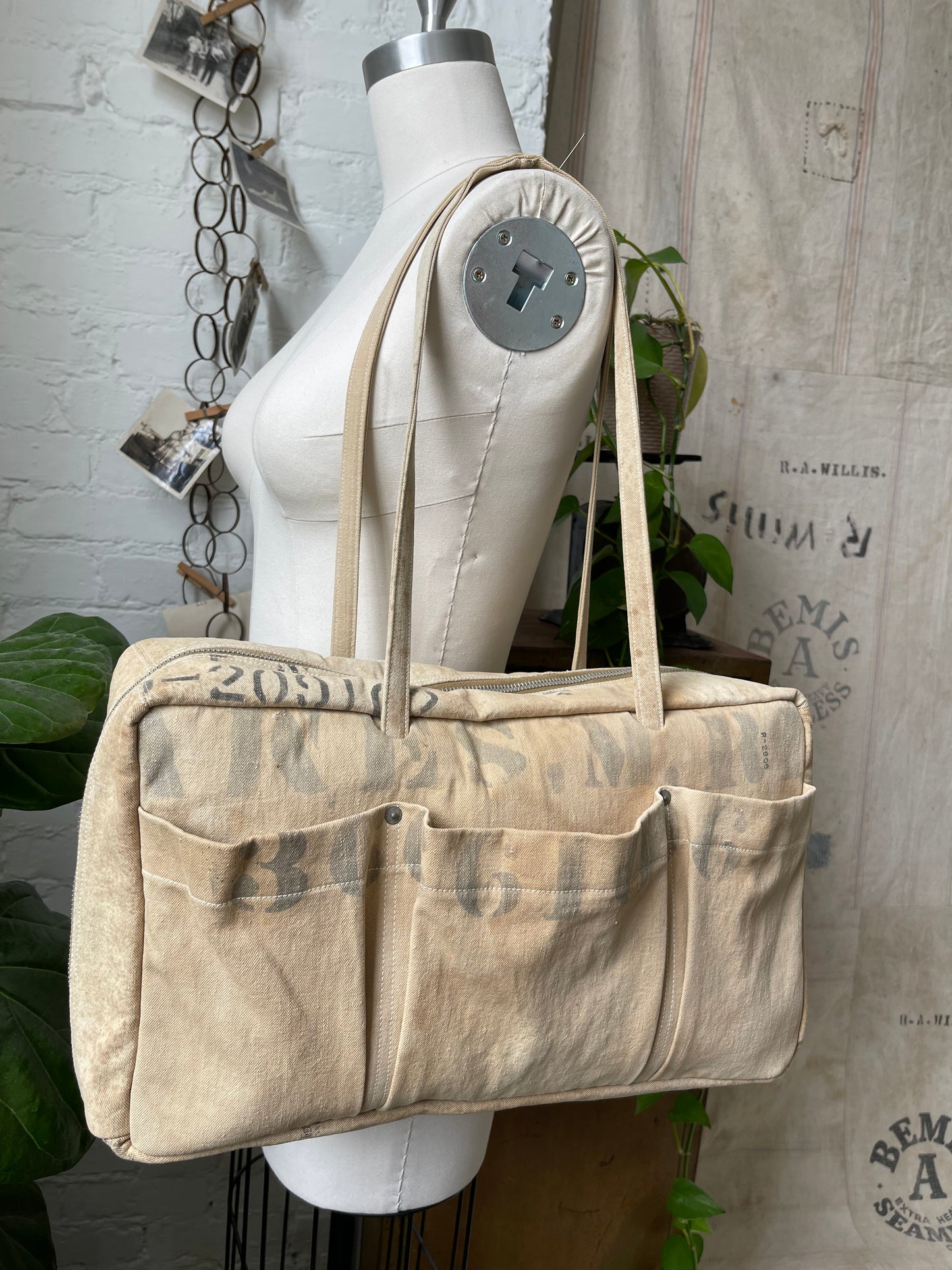 Stenciled Kit Bag