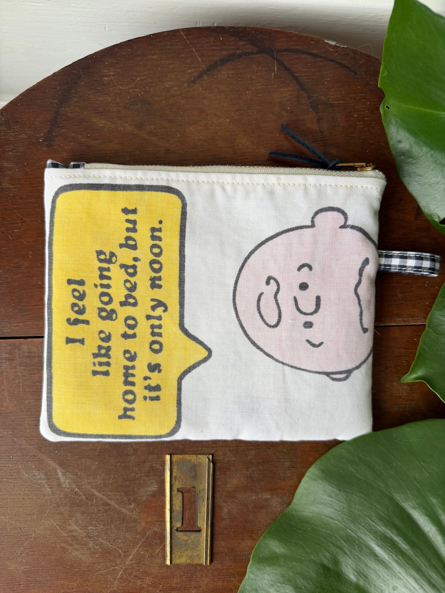 Quilted Snoopy Zipper Pouches