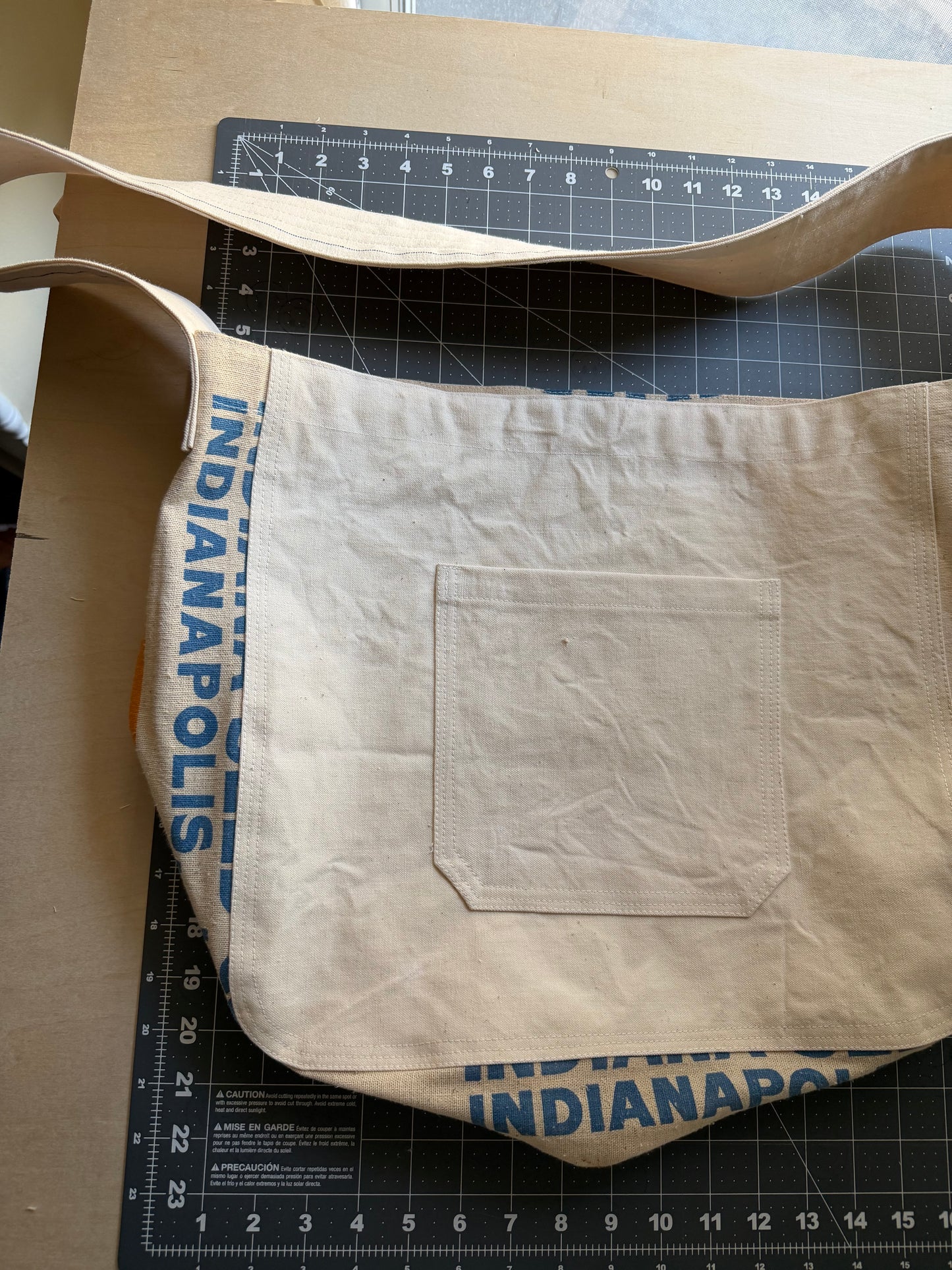 Monument Feed Sack Crossbody Tote