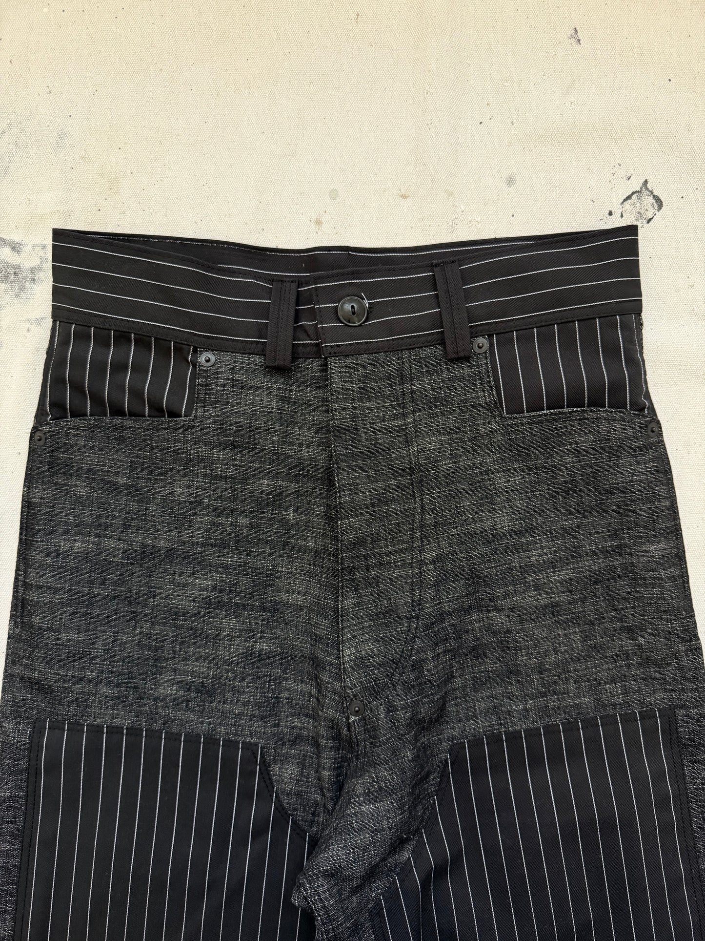 Slub Pinstripe Double Knee Bucklebacks [28 Waist]