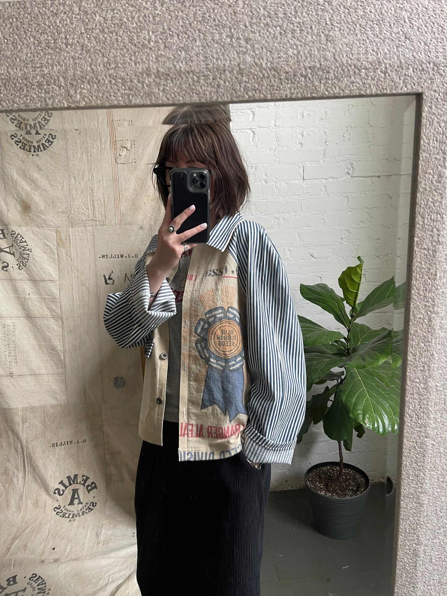Blue Ribbon Feedsack Engineer Coat [S/M]