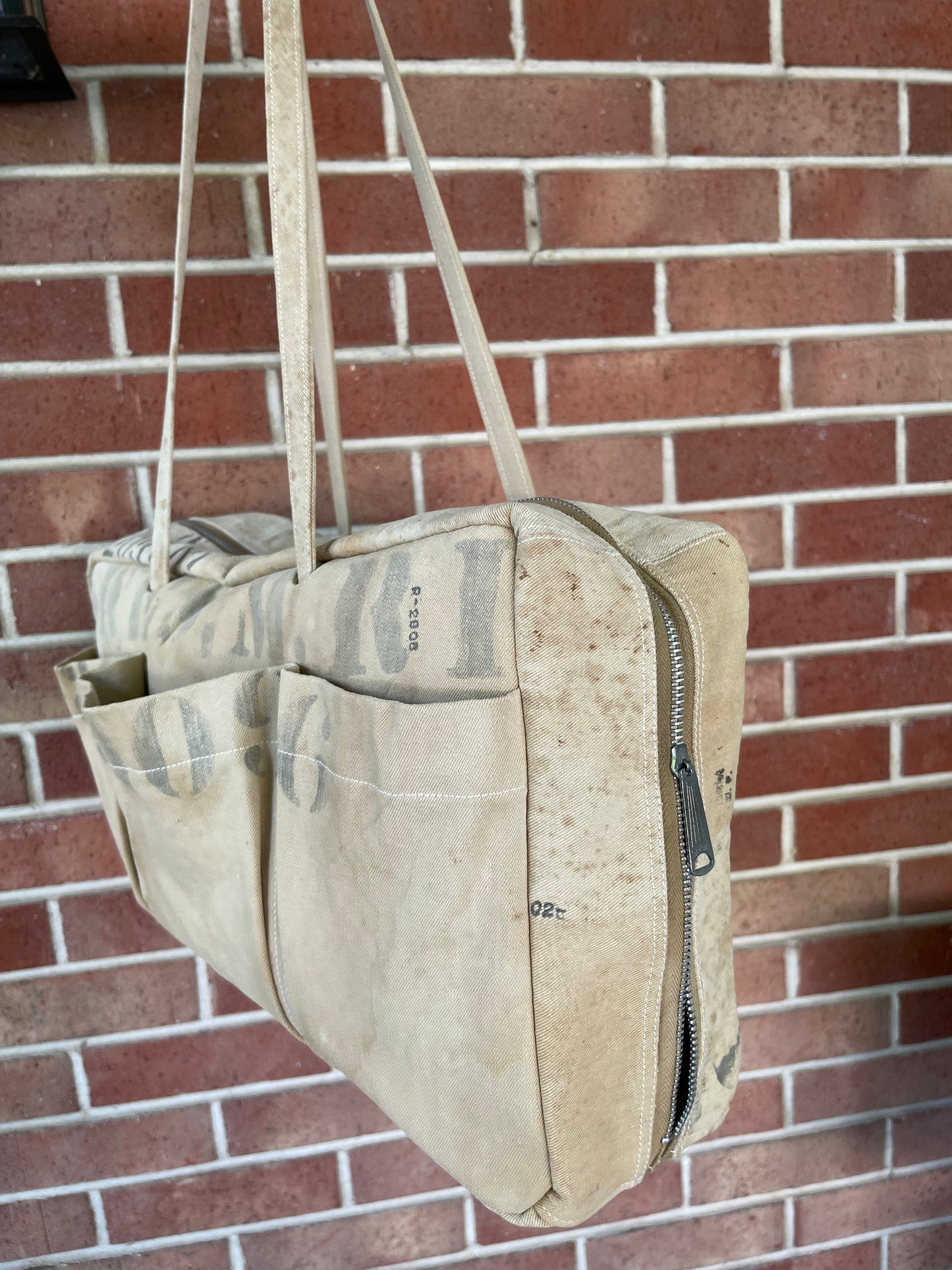Stenciled Kit Bag