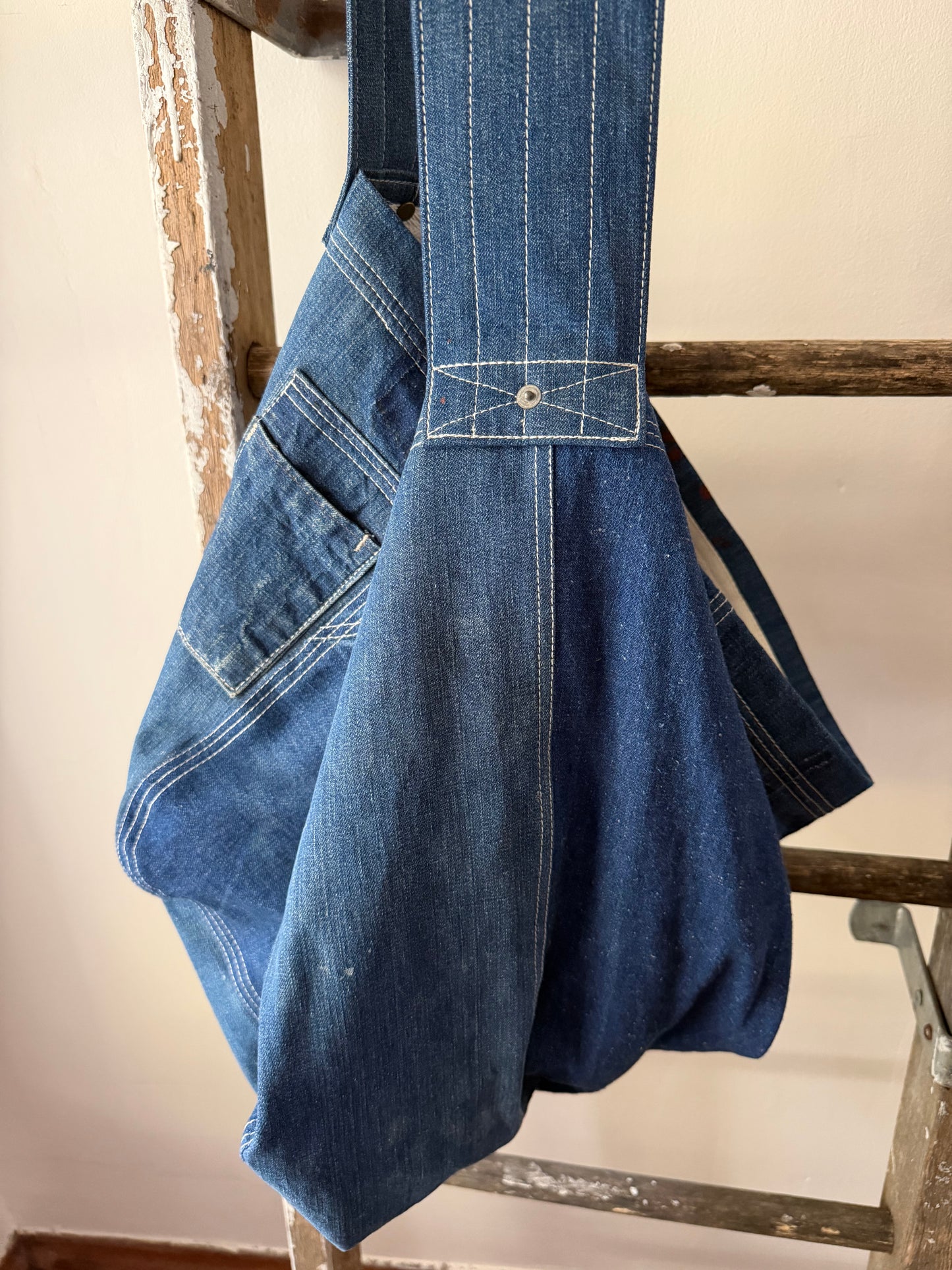 Toledo Denim Newspaper Bag