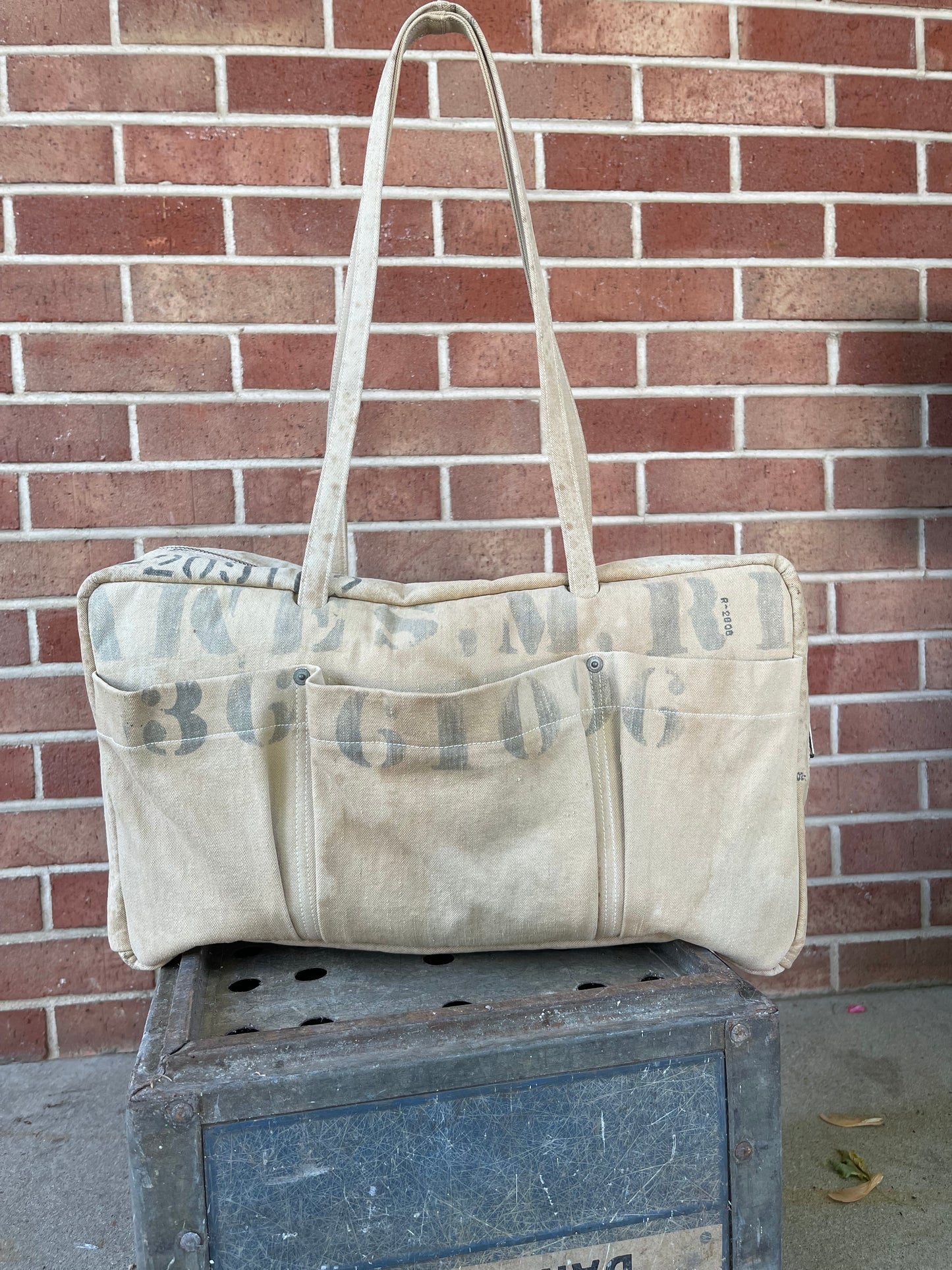 Stenciled Kit Bag