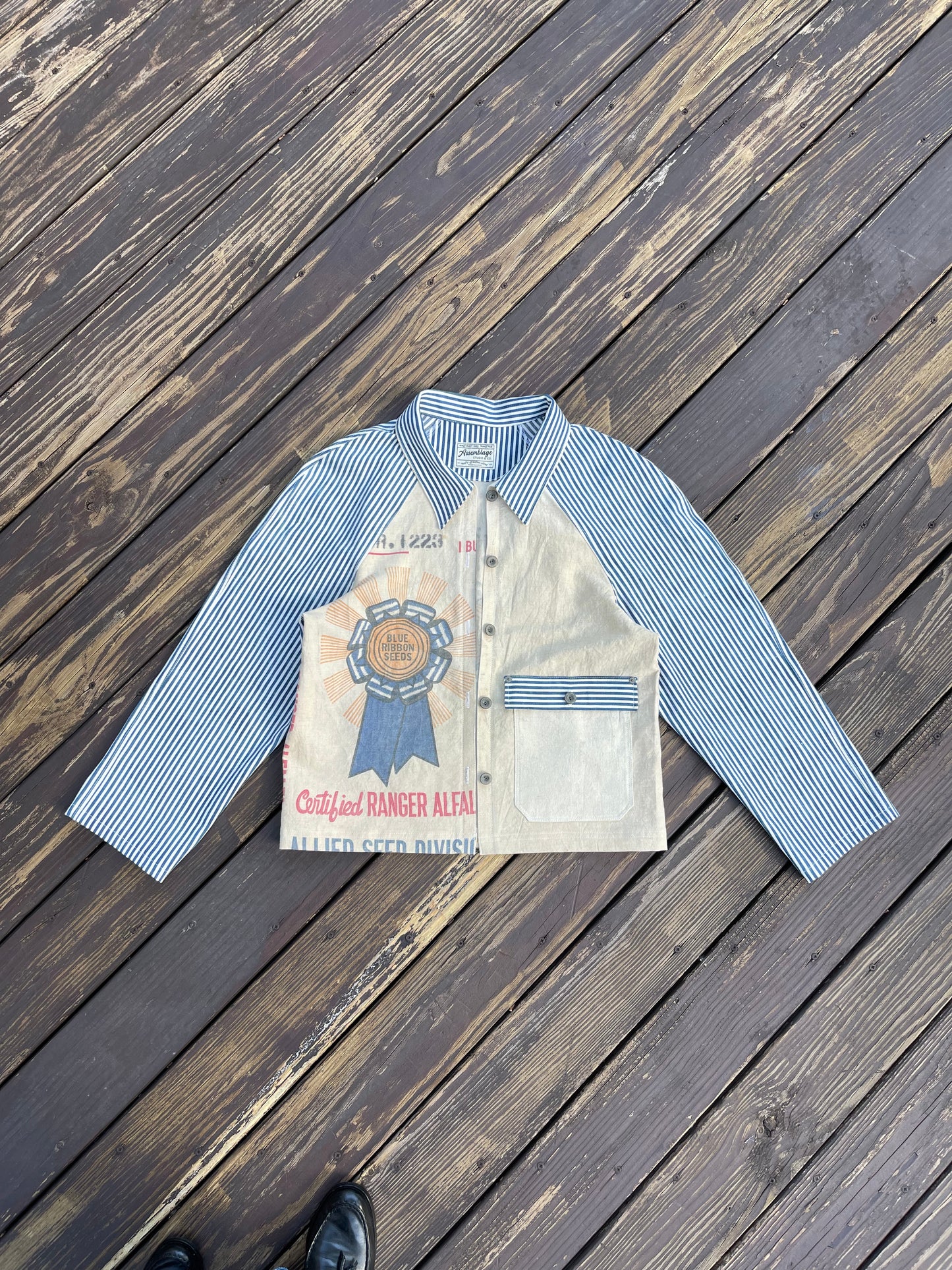 Blue Ribbon Feedsack Engineer Coat [S/M]
