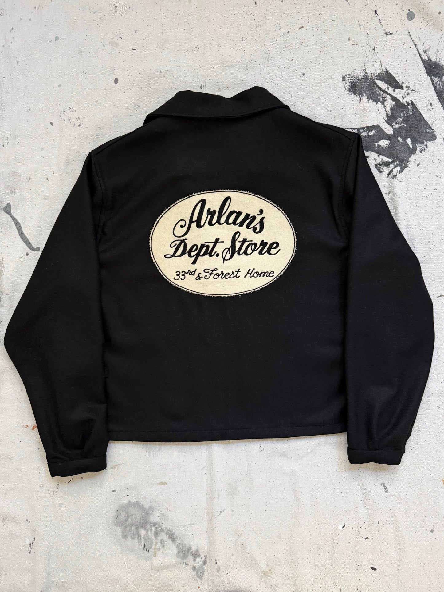 Black Wool & Rayon Ricky Jacket [S]