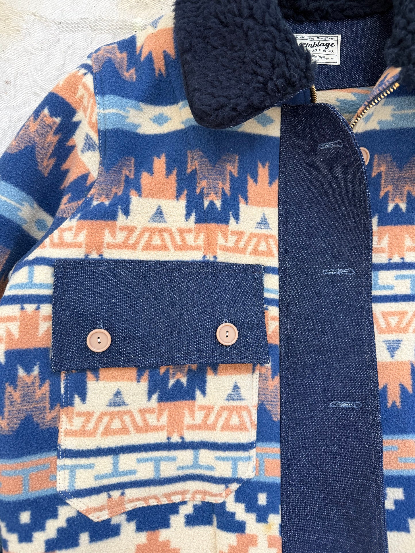 Camp Blanket & Denim Jacket [S]