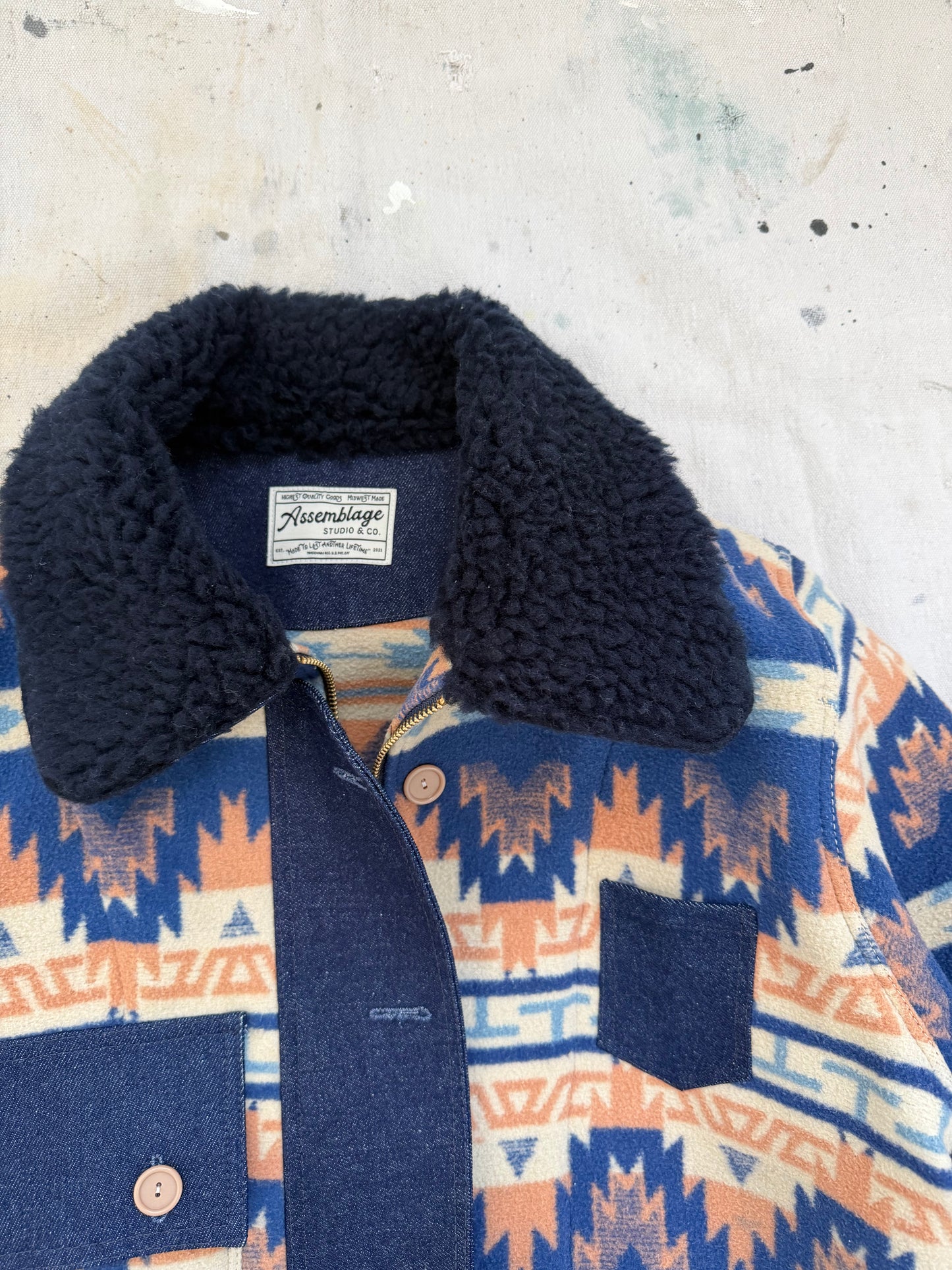 Camp Blanket & Denim Jacket [S]