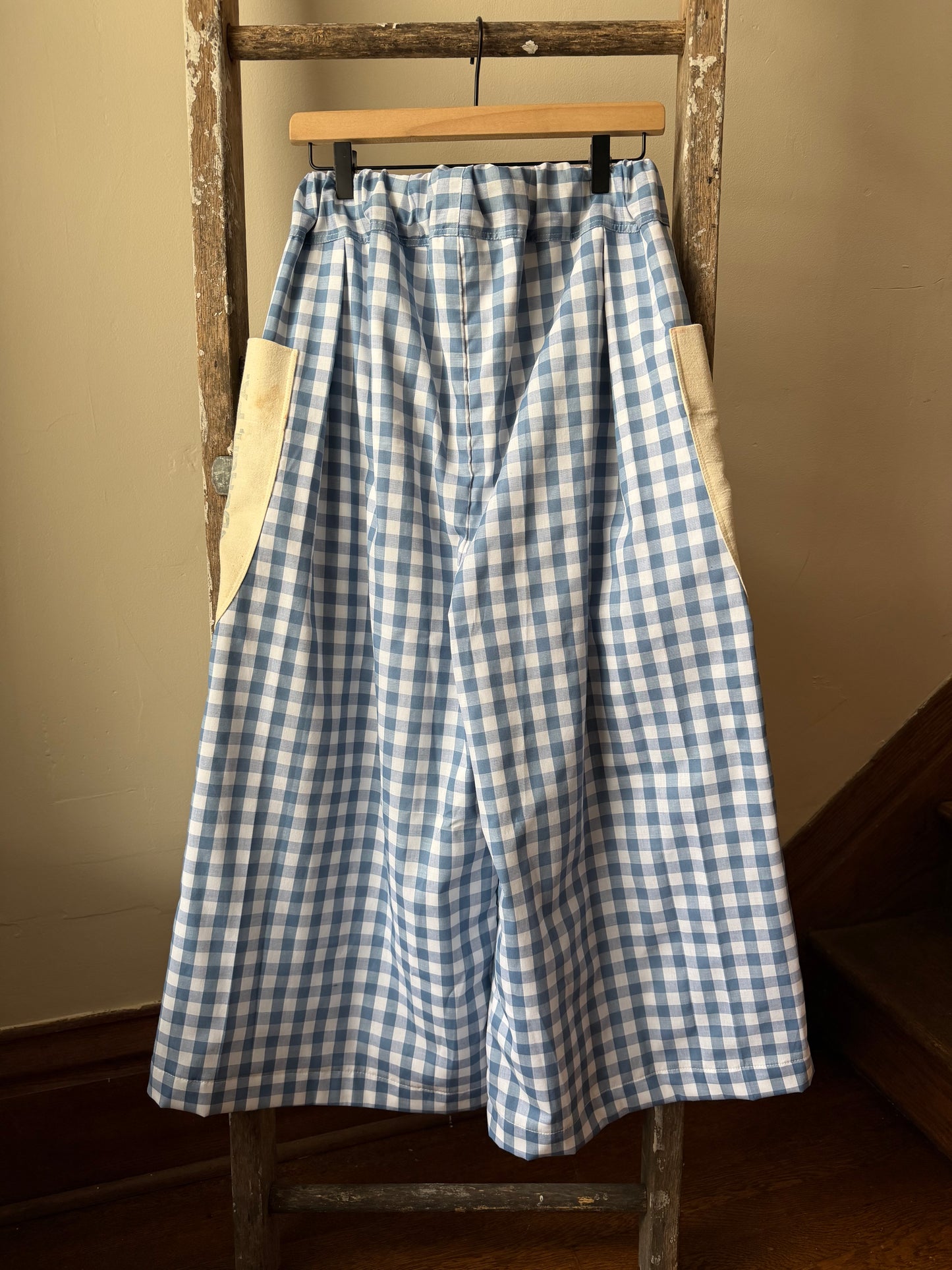 Gingham Feedsack Trousers [L]